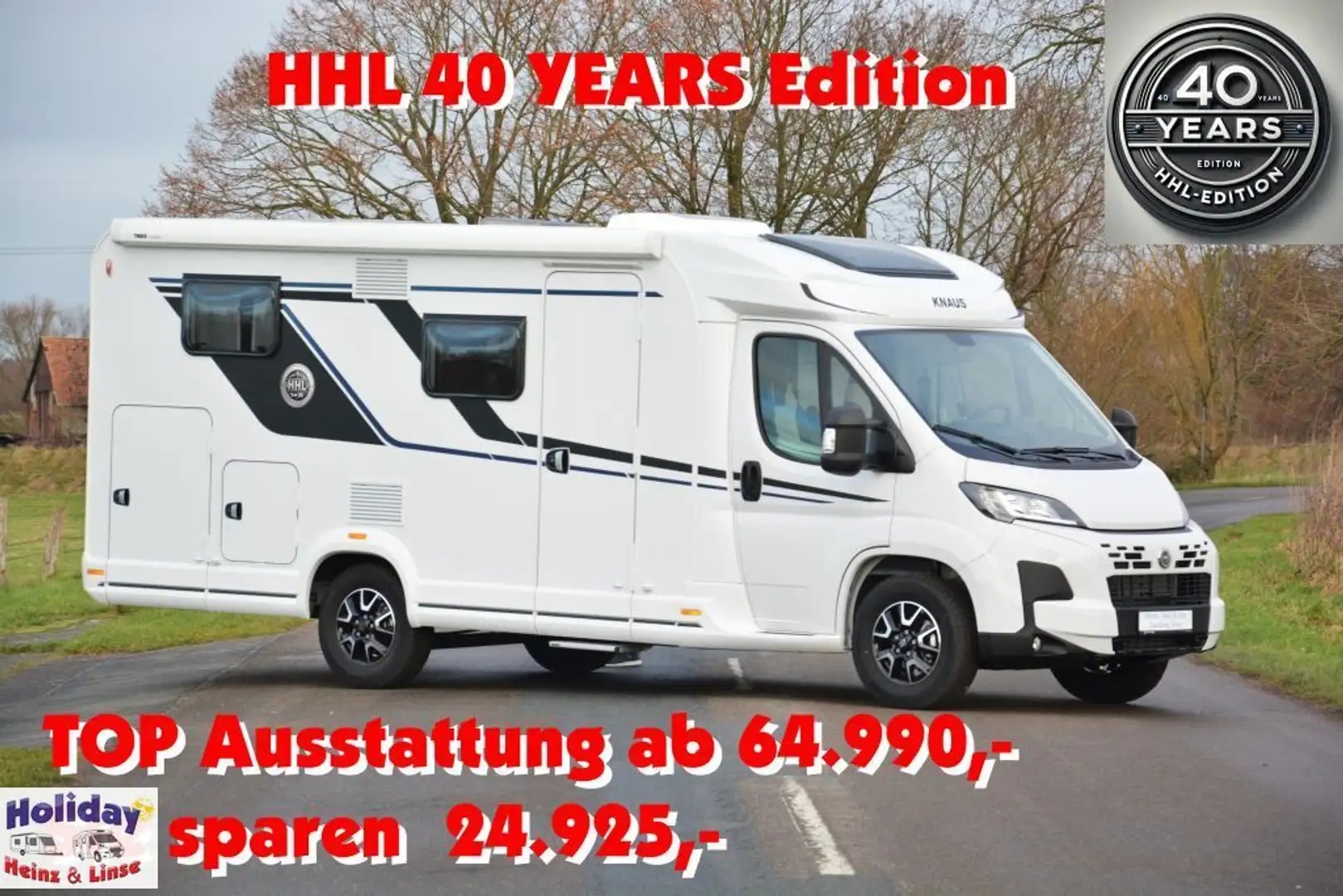 Knaus Van TI 650 MEG HHL Edition 40 Years 140 PS Linie Wit - 1
