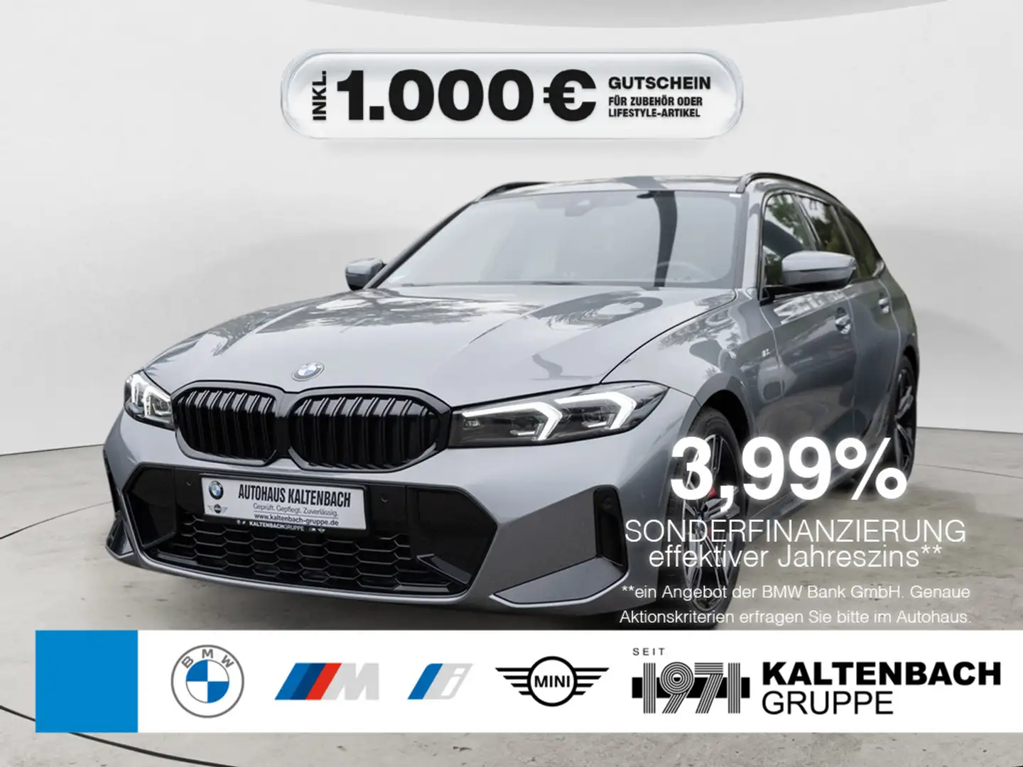 BMW 318 i Touring M-Sport Pro AHK LED NAVI KAMERA Gris - 1