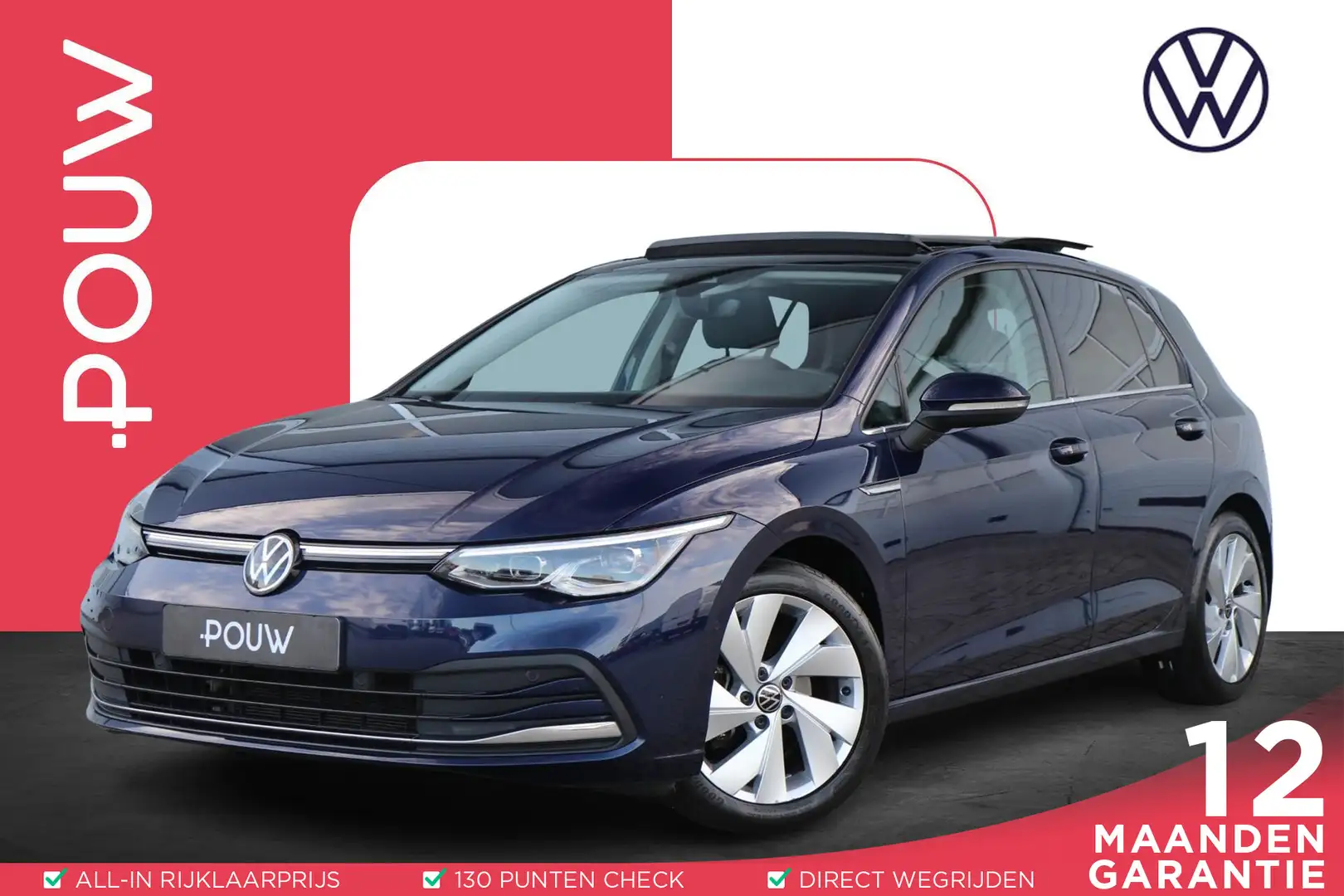 Volkswagen Golf 1.5 TSI 130pk Style | Panoramadak | Navigatie | Ca Bleu - 1