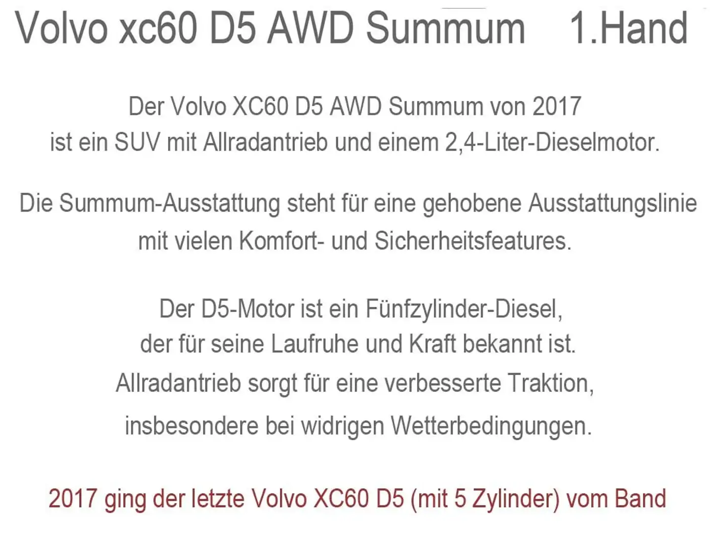 Volvo XC60 XC60 Diesel D5 AWD Summum - 2