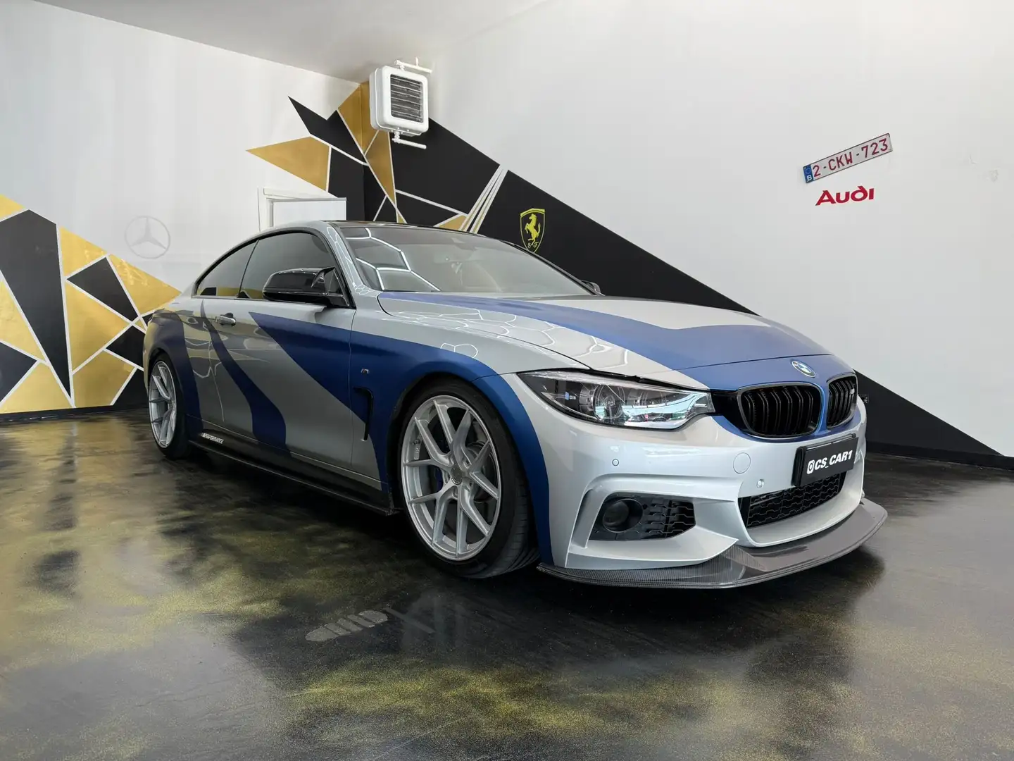 BMW 420 Serie 4 F32 2018 Coupe 420d Coupe Msport auto Grigio - 1
