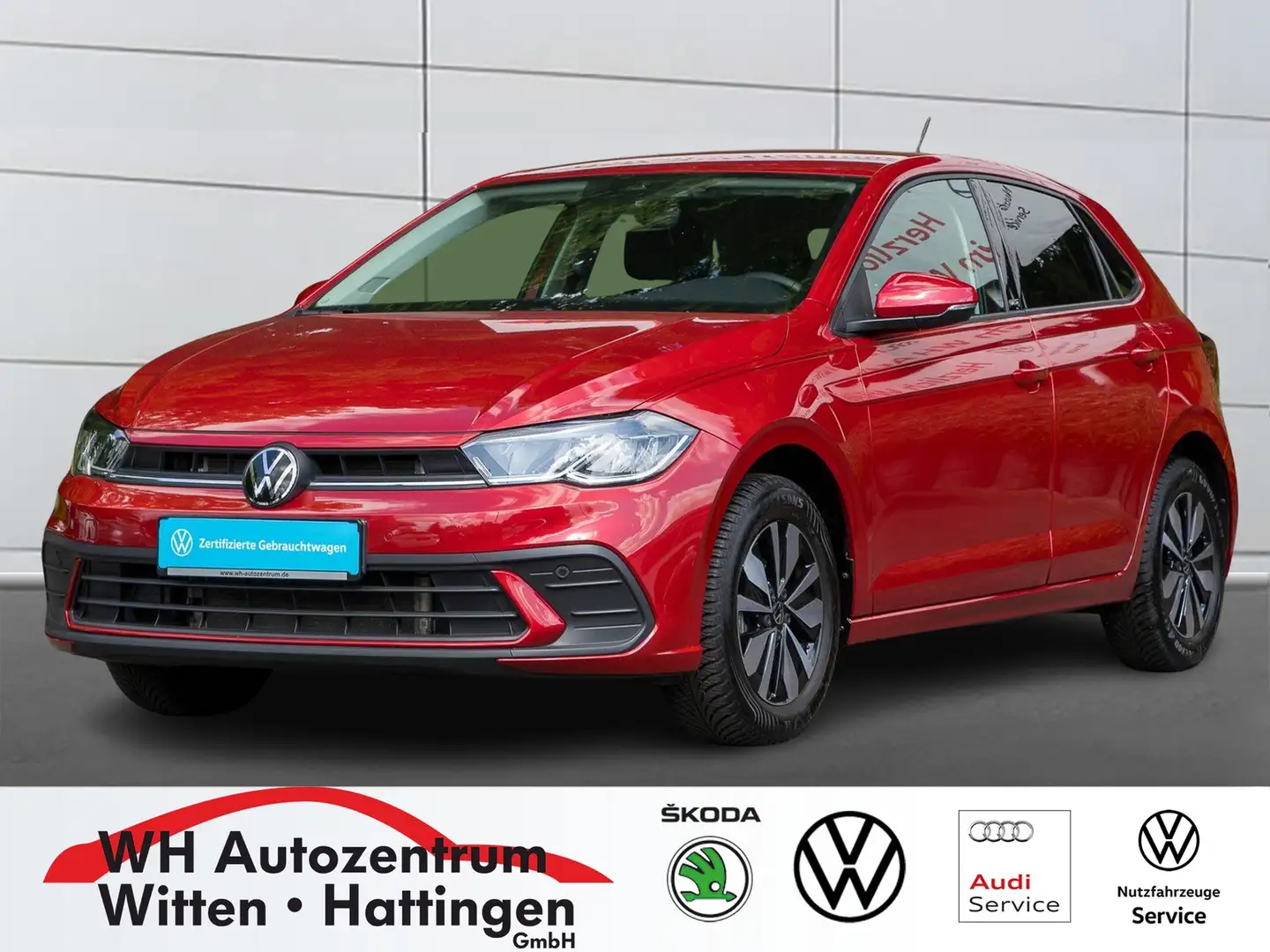 Volkswagen Polo 1.0 TSI DSG Move NAVI AHK AREAVIEW GJ-REIFEN LE... Rot - 1