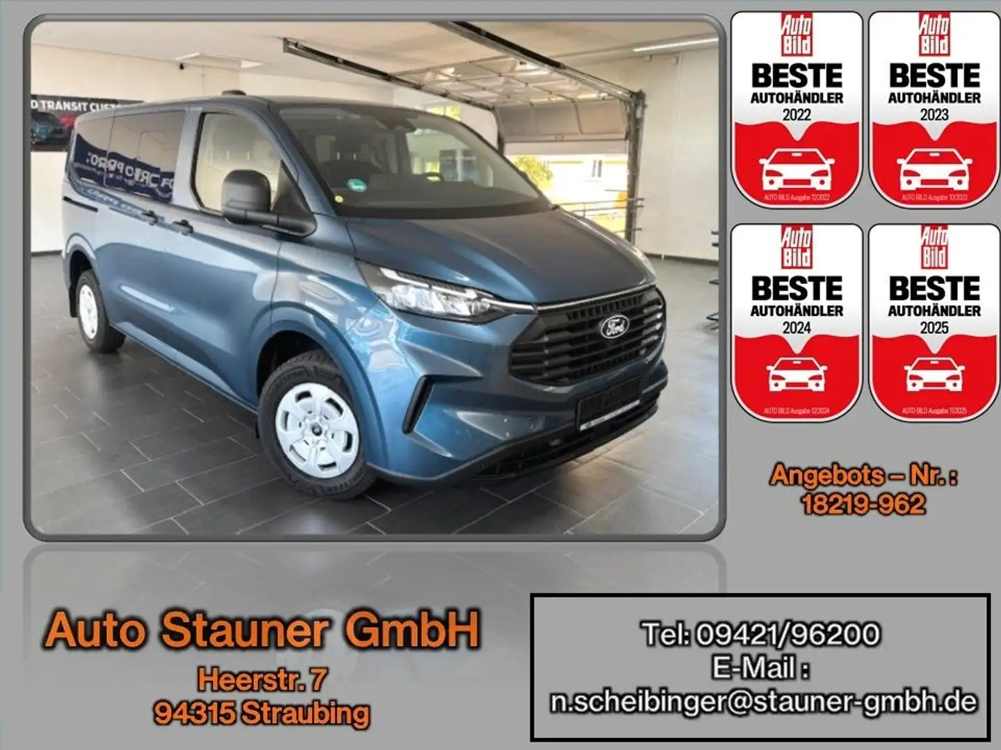 Ford Transit Custom Kombi 320 L1 Trend/KAMERA/SHZ/ Blau - 1