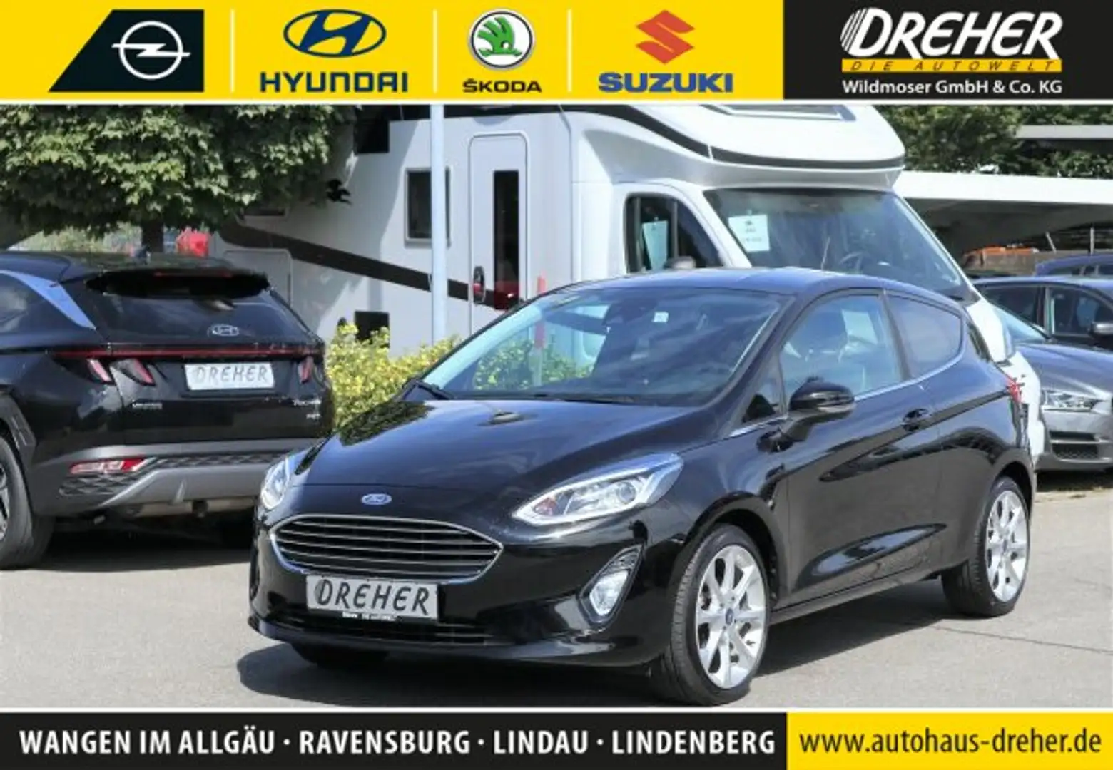 Ford Fiesta Fiesta TITANIUM !/ NAVI / SITZHEIZ / DAB / UVM! Schwarz - 1