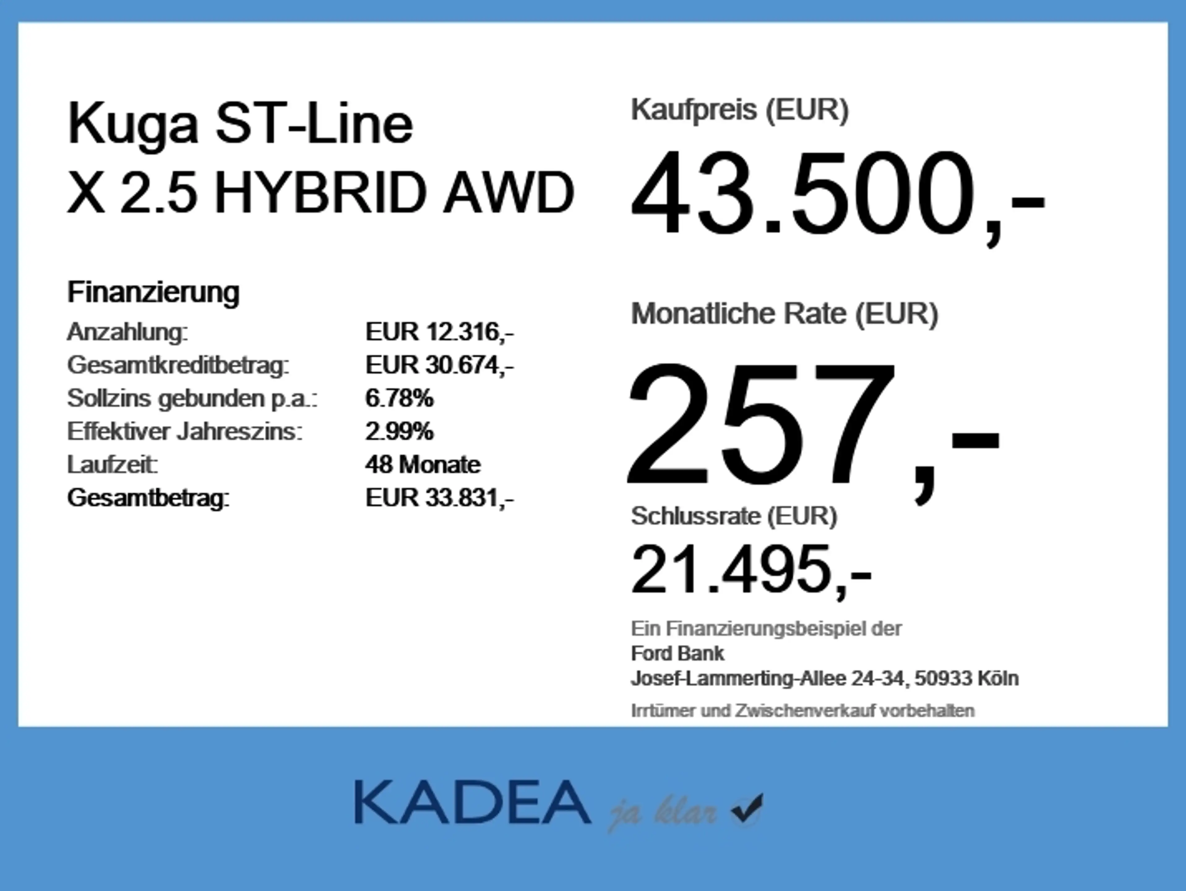 Ford Kuga ST-Line X 2.5 HYBRID AWD PANO*360*4XSHZ*B&O — photo 6