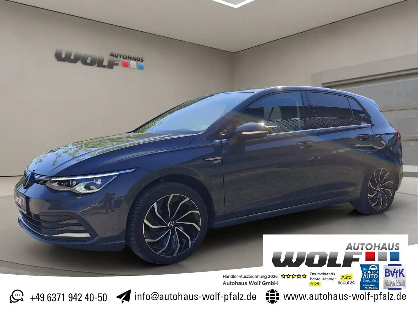 Volkswagen Golf 1.5 eTSI Style BlindSpot~LightAssist~ACC~VZE~Disco Gris - 1