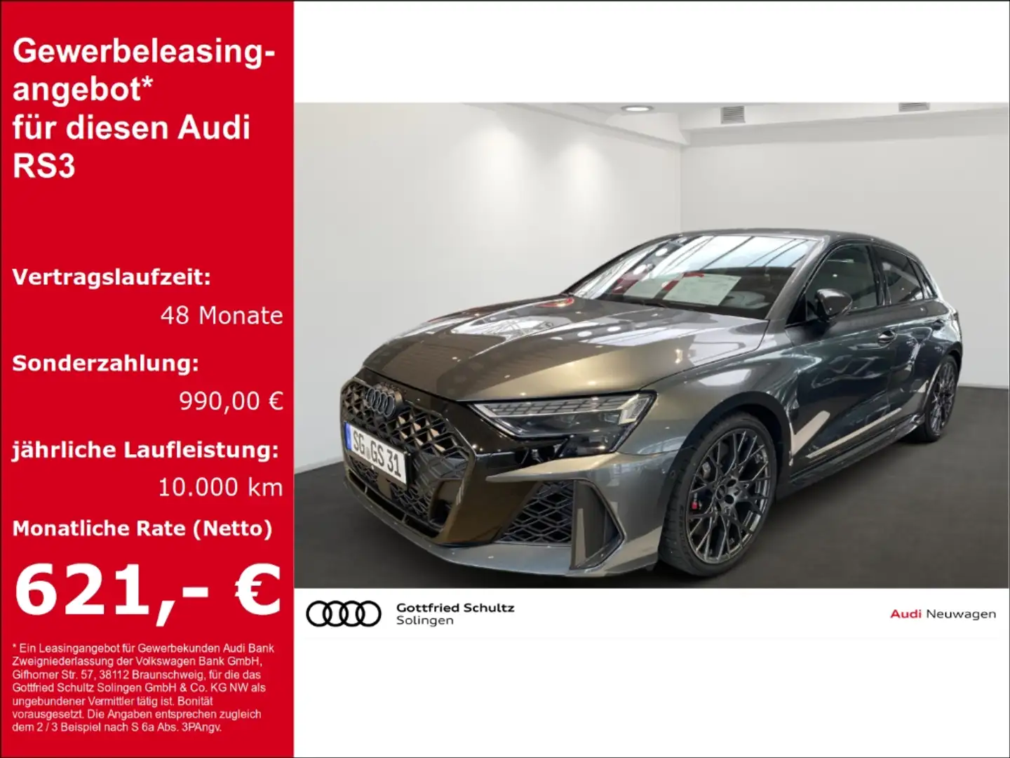 Audi RS3 Sportback Matrix ACC Headup Sonos Grau - 1