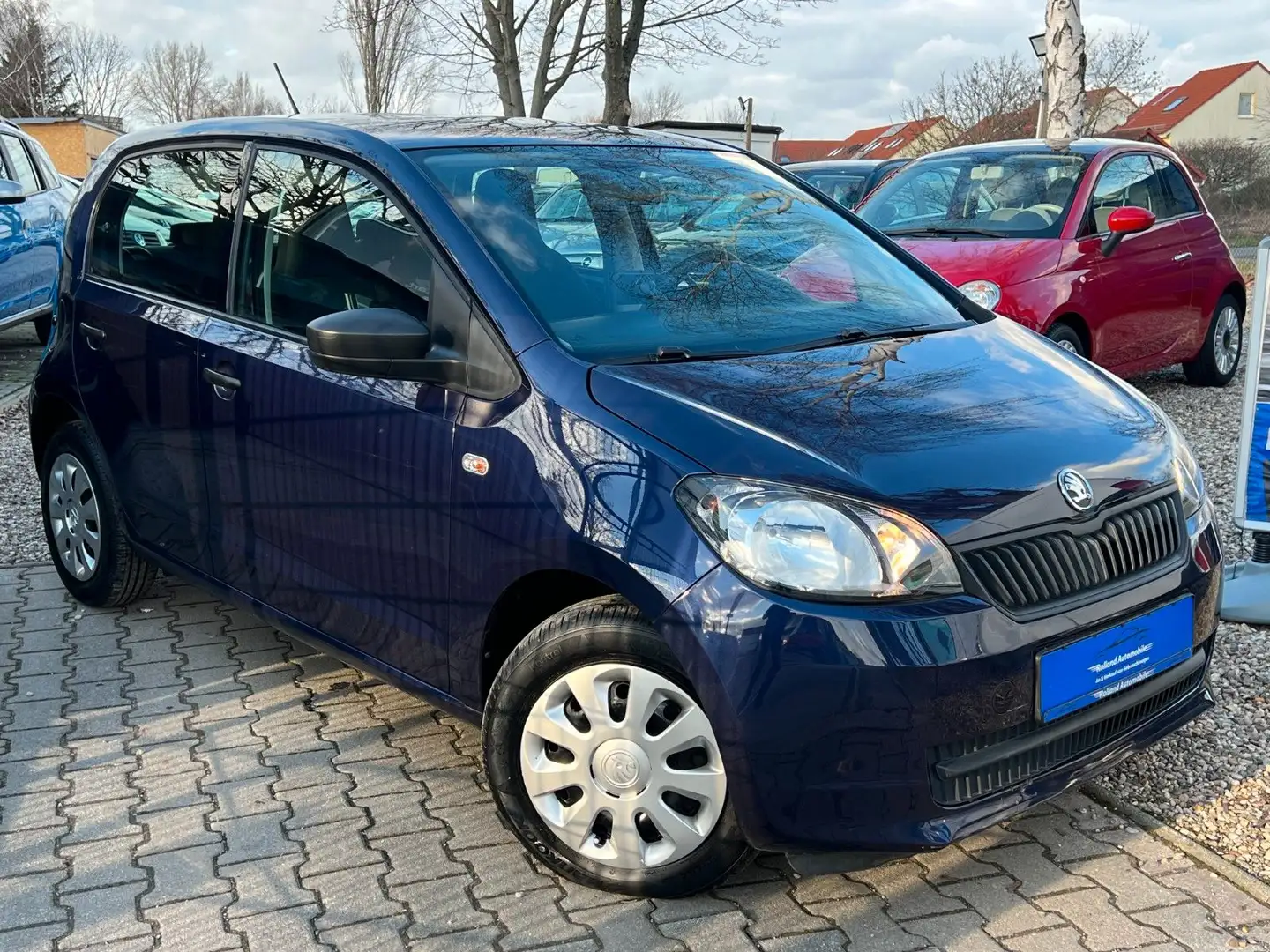 Skoda Citigo Cool*2.HD*Klima*Navi*E-Paket*TÜV NEU Modrá - 1