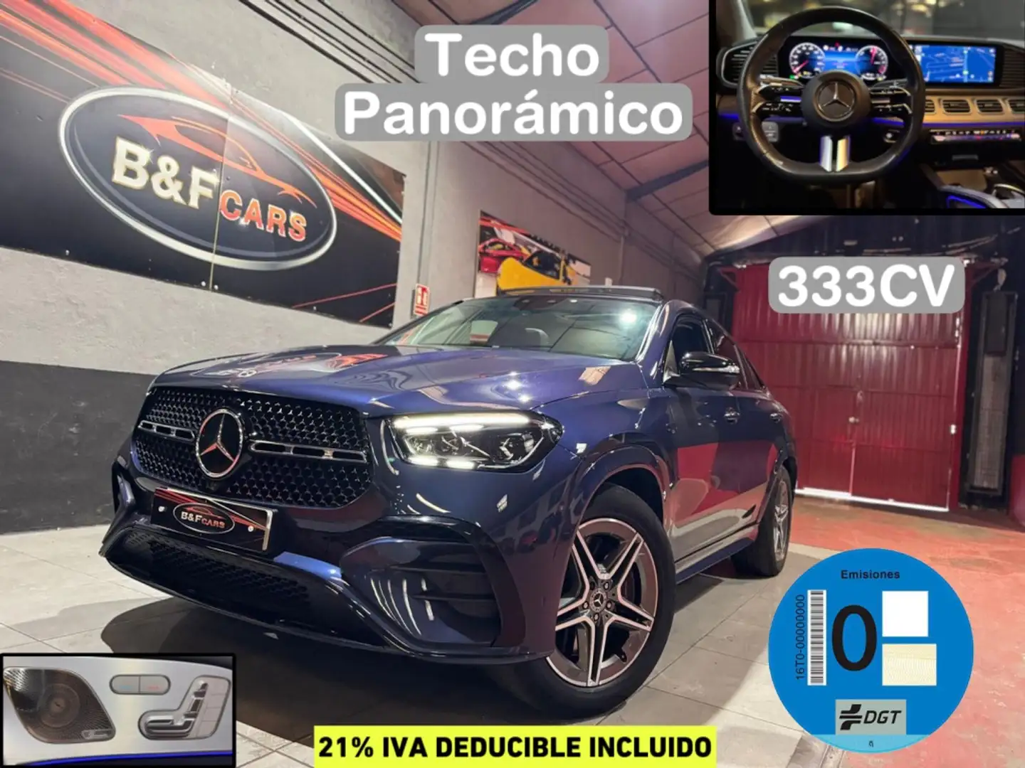Mercedes-Benz GLE 350 Coupé 350de 4Matic Aut. Azul - 1