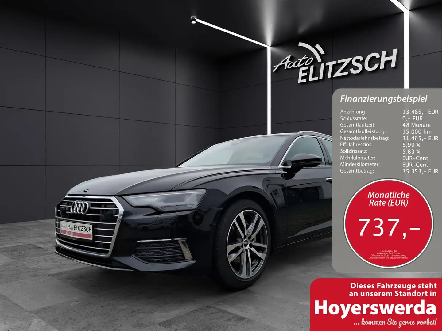 Audi A6 Avant 50 TDI design quattro LED Navi AVC Leder ... Schwarz - 1