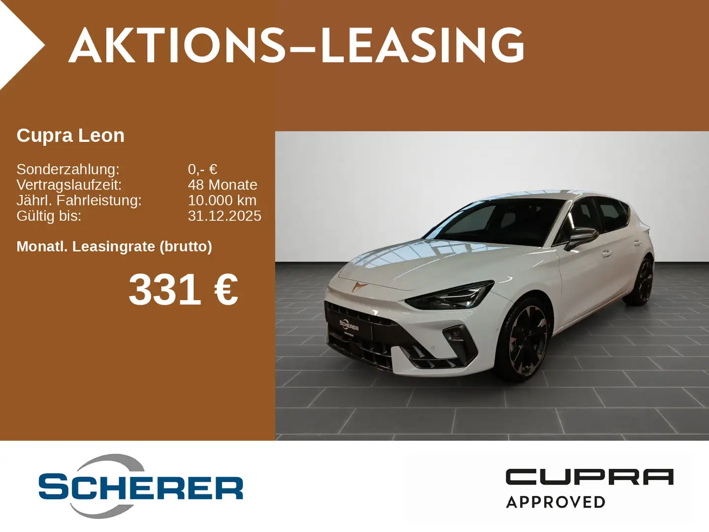 CUPRA Leon 2.0 TDI DSG Navi 5J-Garantie Edge Paket Win Weiß - 1