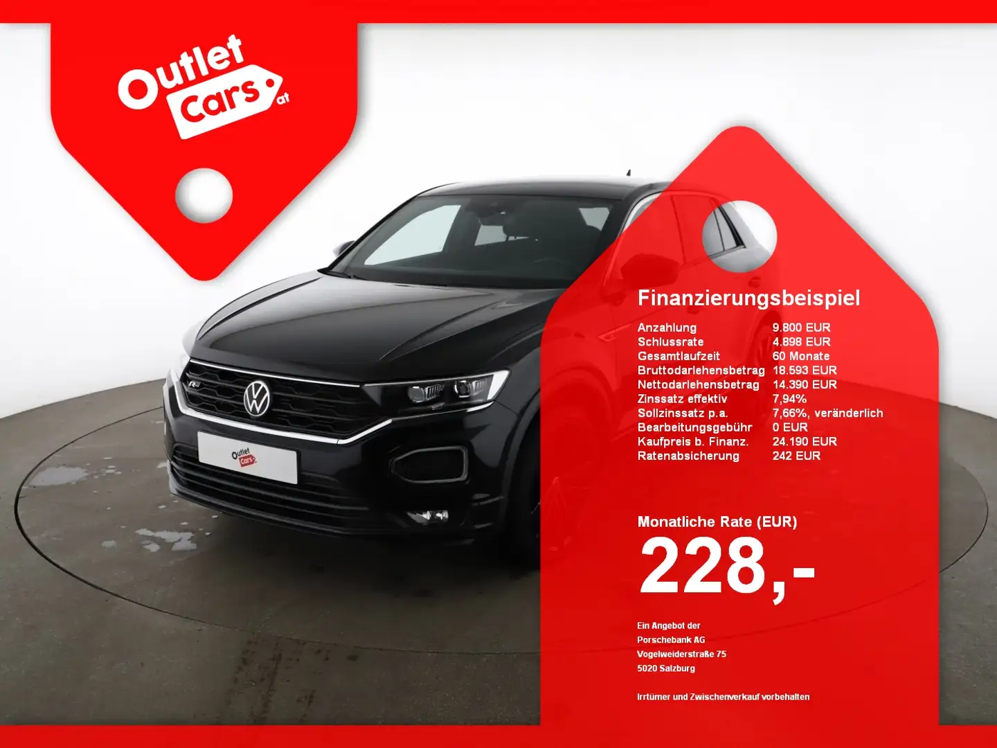 Volkswagen T-Roc 2.0 TDI 4Motion Sport R-Line+ASSIST+LED+LM Schwarz - 1