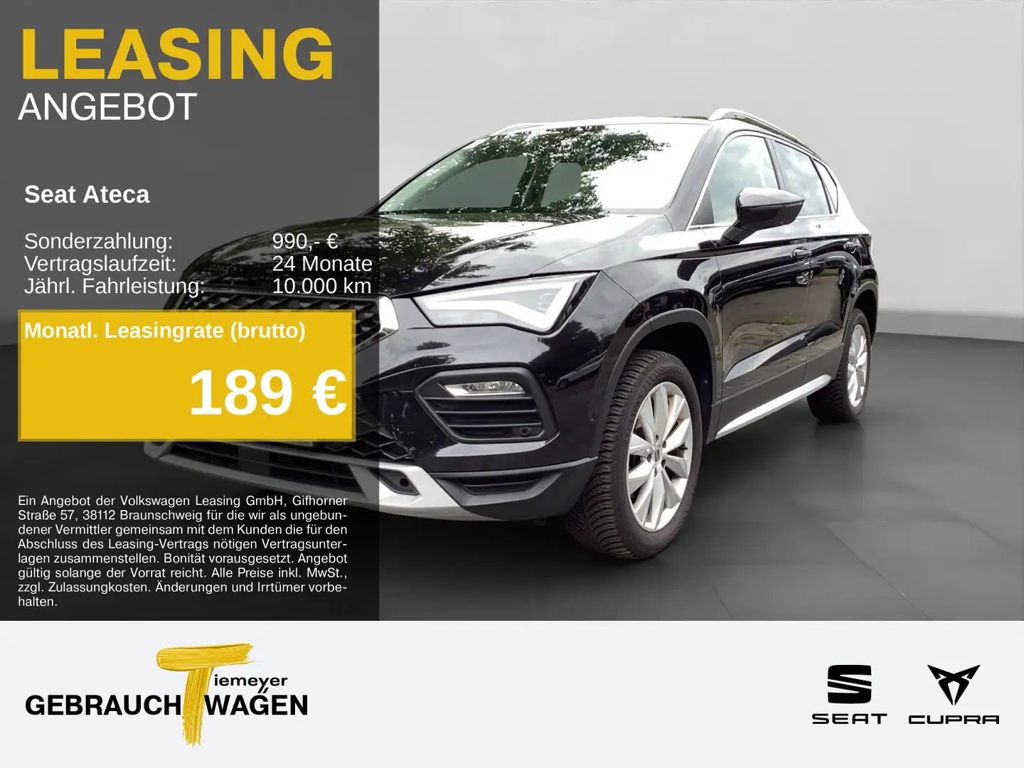 SEAT Ateca 1.5 TSI DSG X-PERIENCE AHK SIDE-ASSIST CAM Schwarz - 1