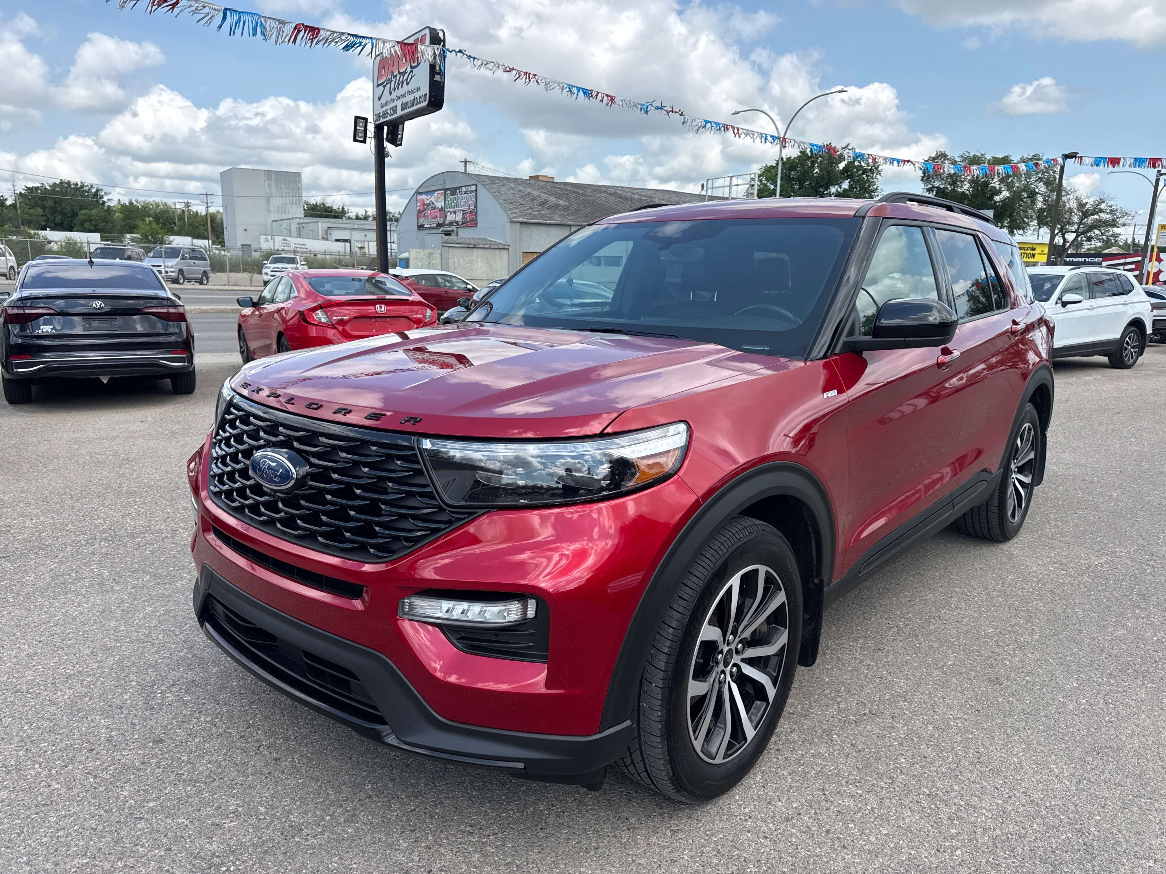 Red 2022 Ford Explorer SUV / Crossover All-Wheel Drive Automatic