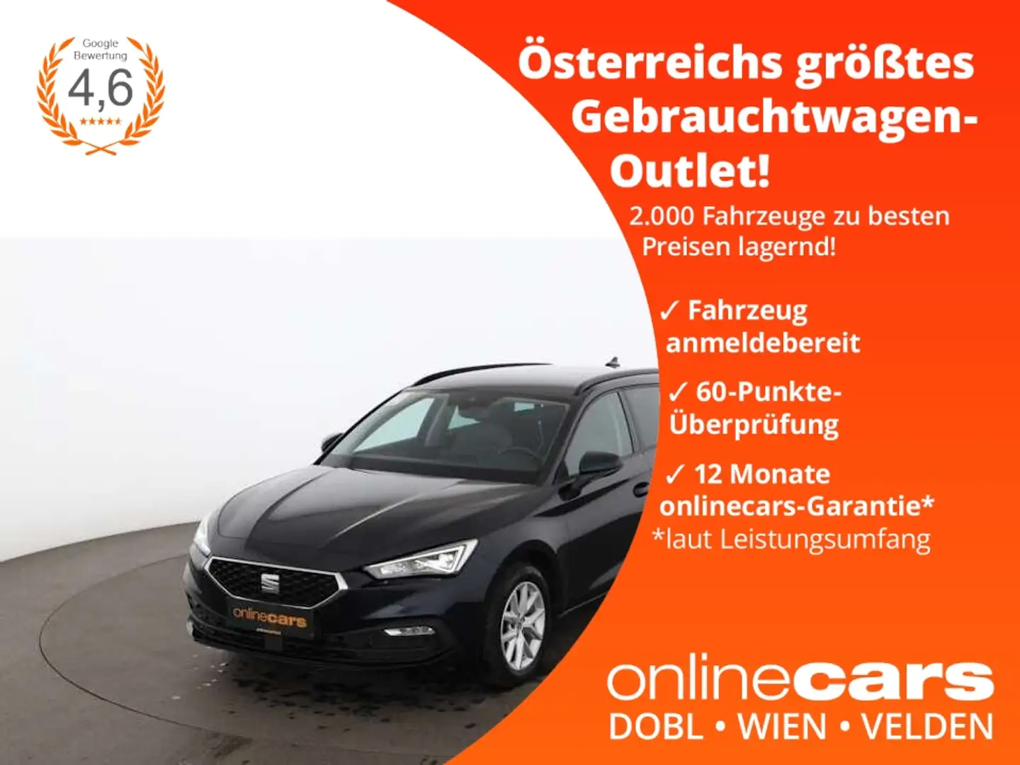SEAT Leon Sportstourer 2.0 TDI Style Aut LED RADAR NAV Blau - 1