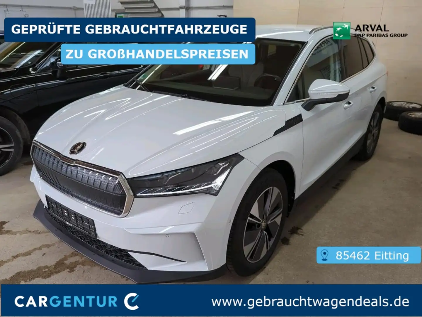 Skoda Enyaq iV 80 Loft Virtual AHK Wapu LED Lane Navi AUT White - 1