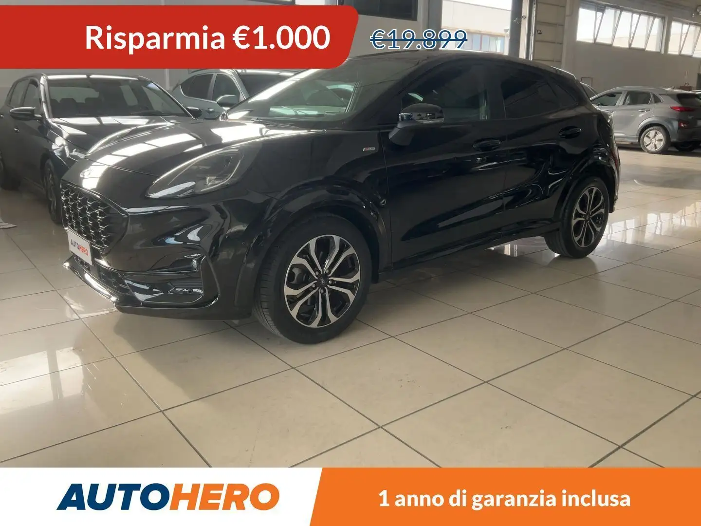 Ford Puma 1.0 EcoBoost ST-Line MHEV Noir - 1