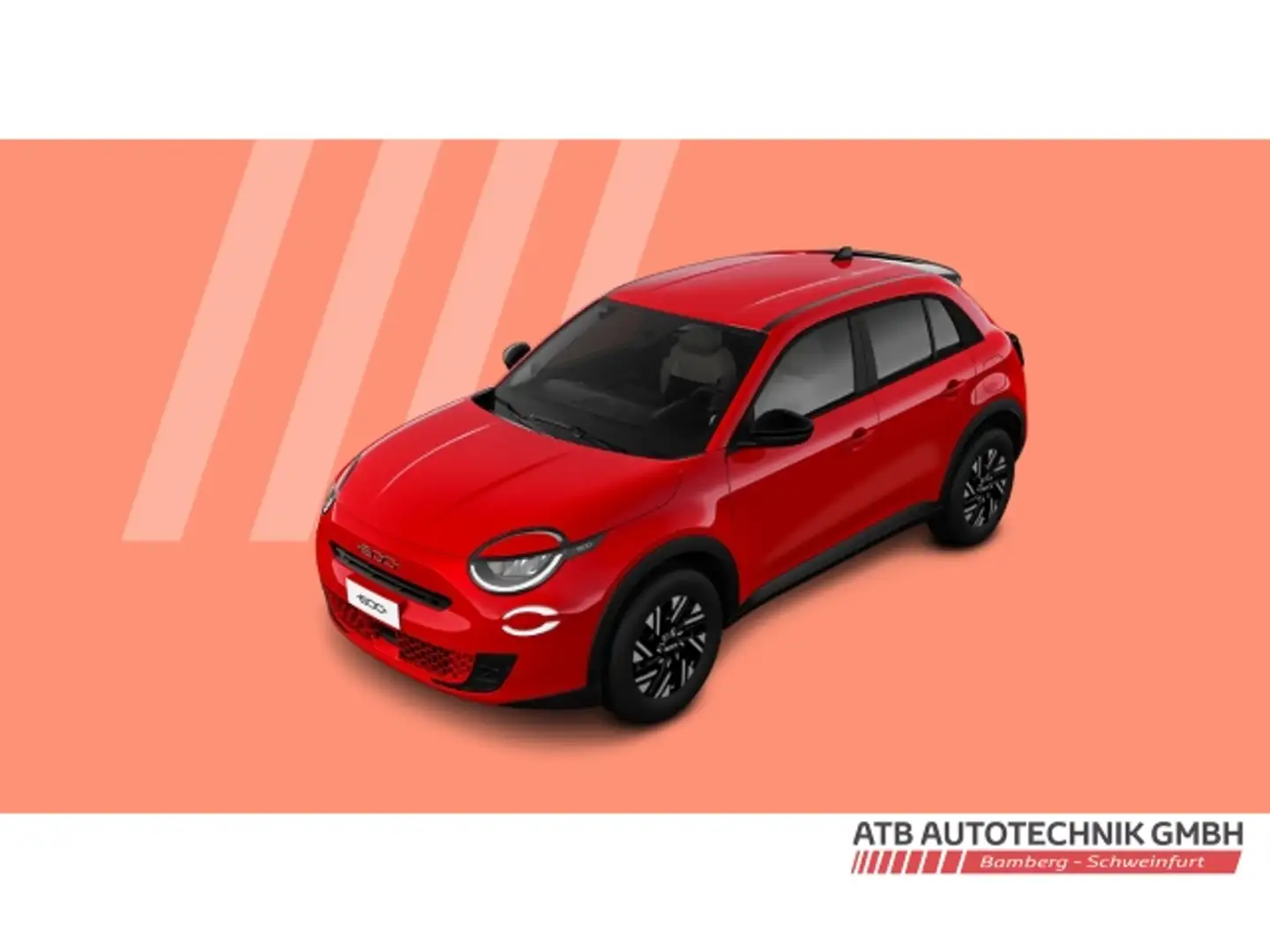 Fiat 600 HYBRID 74 kW (110PS) 1.2T DCT '' Sonderedition'' Rot - 2