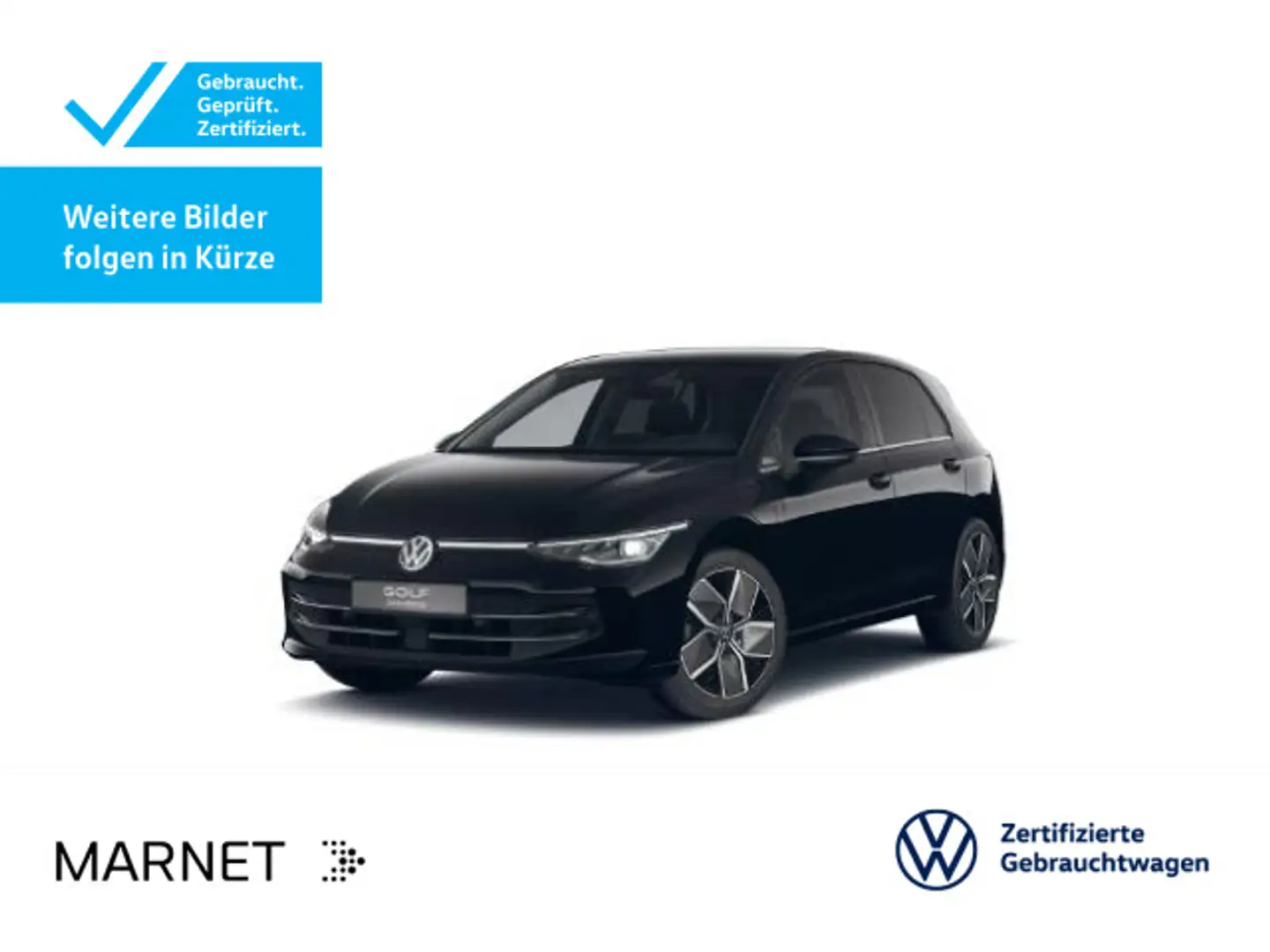 Volkswagen Golf 1.5 e-Hybrid DSG STYLE*IQ.LIGHT*HUD*AHK*KAM Schwarz - 1