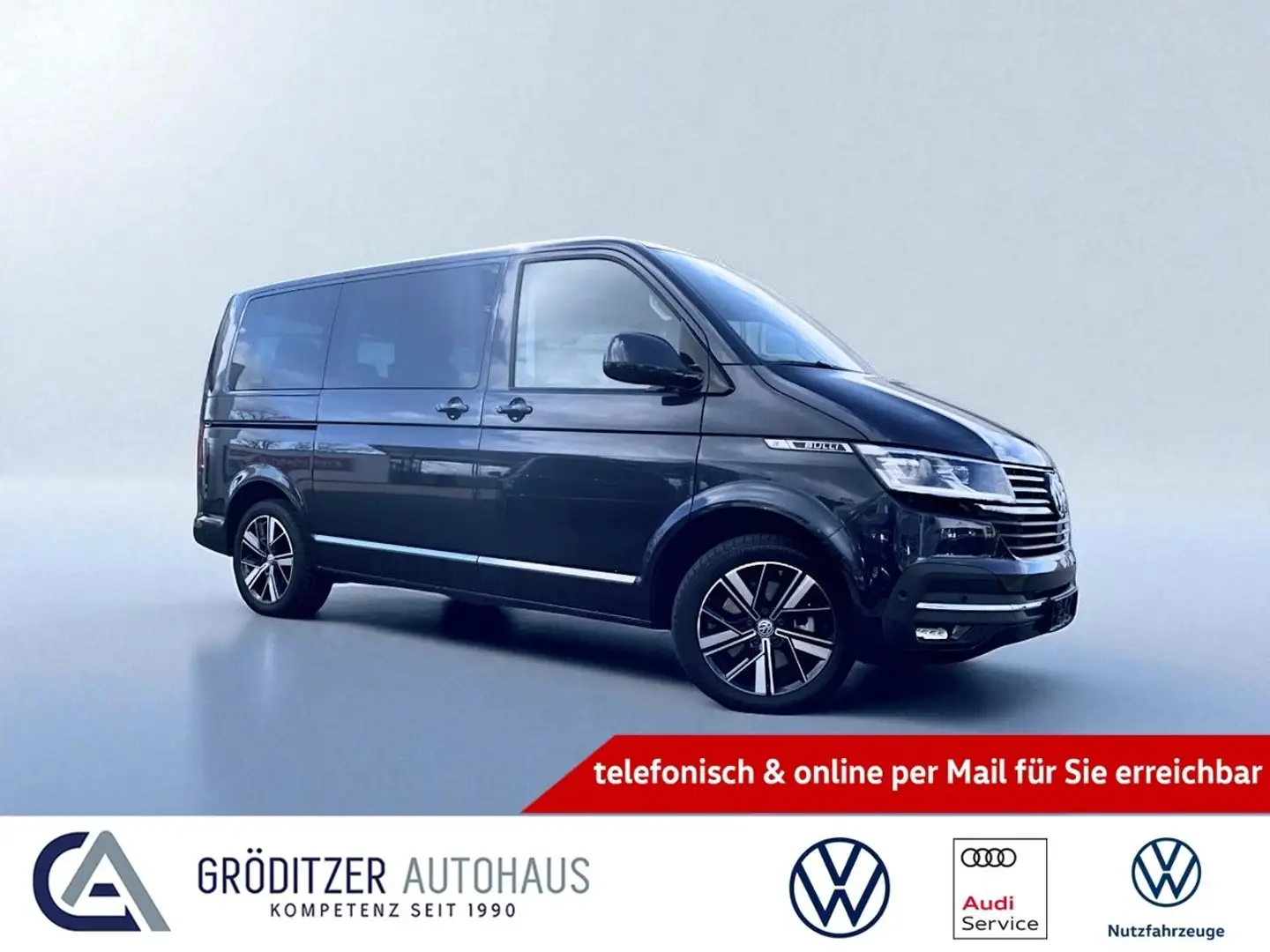 Volkswagen T6 Multivan T6.1 Multivan Highline TDI DSG AHK|ACC|STH|NAV Albastru - 1