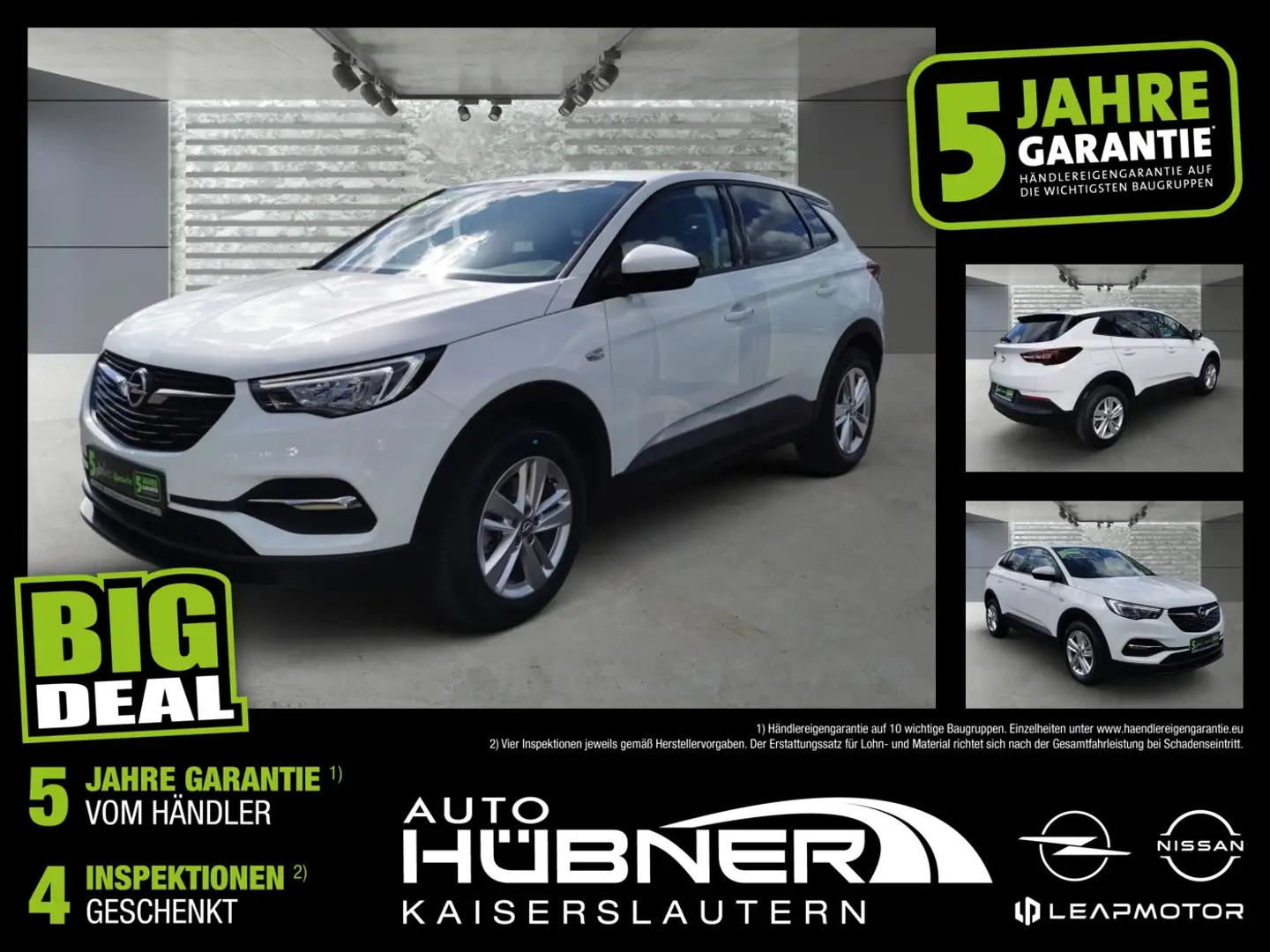 Opel Grandland X Edition Autom Kamera|PDC|SHZ|LHZ|LED Weiß - 1