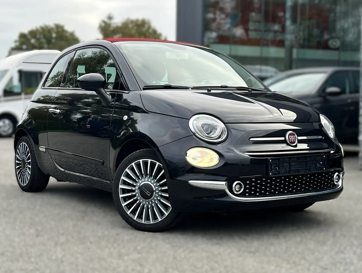 Fiat 500C CABRIO / AIRCO / UCONNECT / PDC / BTW AFTREKBAAR Noir - 1