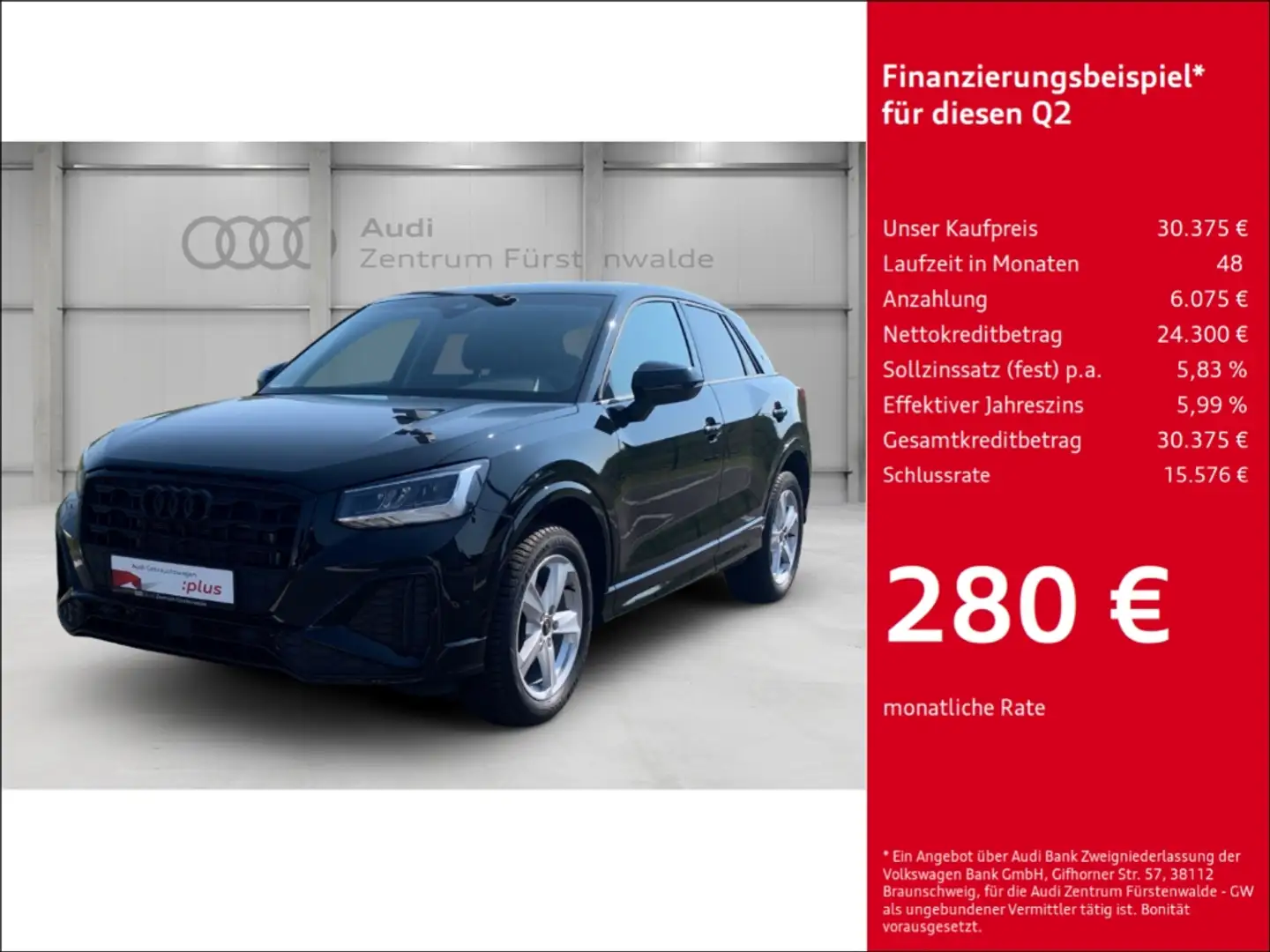 Audi Q2 35 TFSI S tronic S line Navi Digitales Cockpit Sou Schwarz - 1
