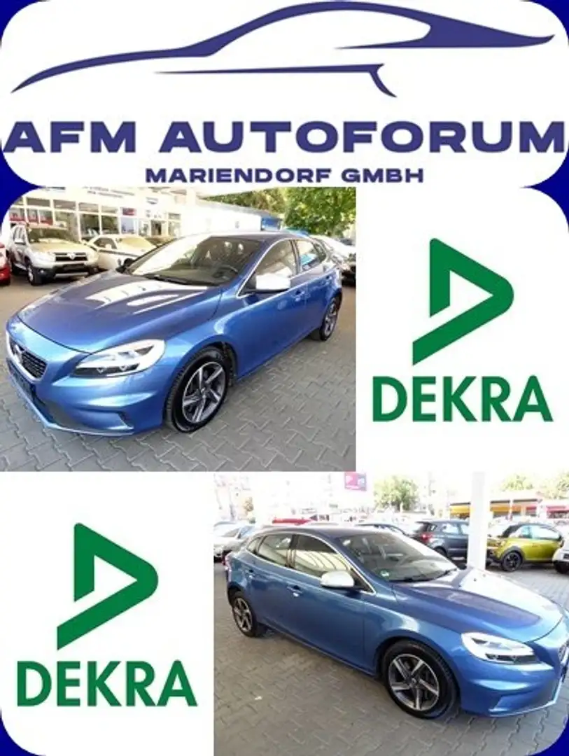 Volvo V40 D3 RDesign --NAVIGATION-TÜV/AU NEU-- Blau - 1