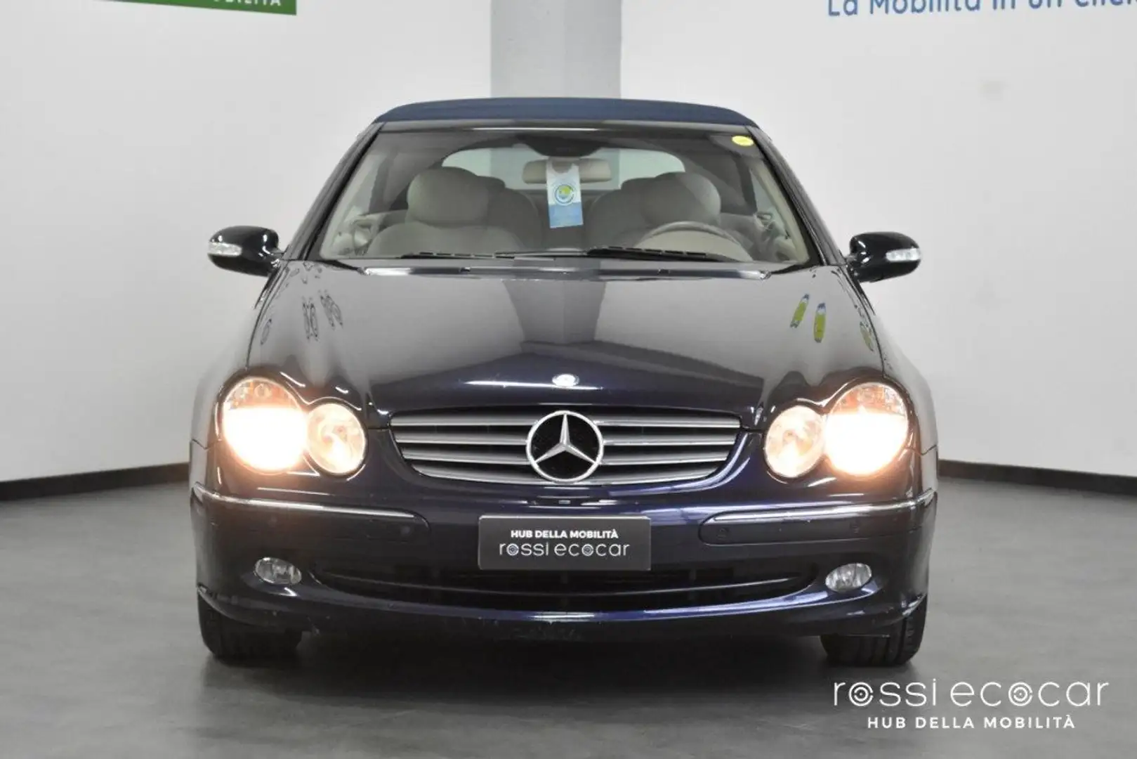 Mercedes-Benz CLK 200 Kompr. TPS cat Cabrio Elegance - Alim. GPL Синій - 1