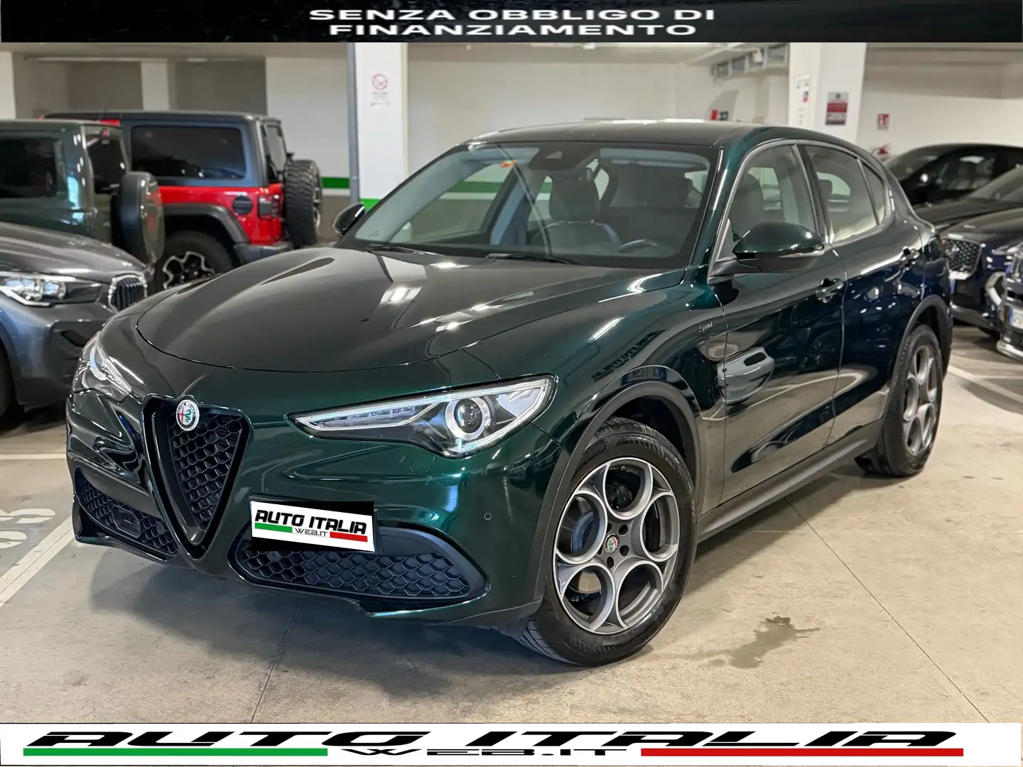 Alfa Romeo Stelvio 2.2 t Sprint Q4 190cv#AT8#VERDEVISCONTI#C.LEGA19 Vert - 1