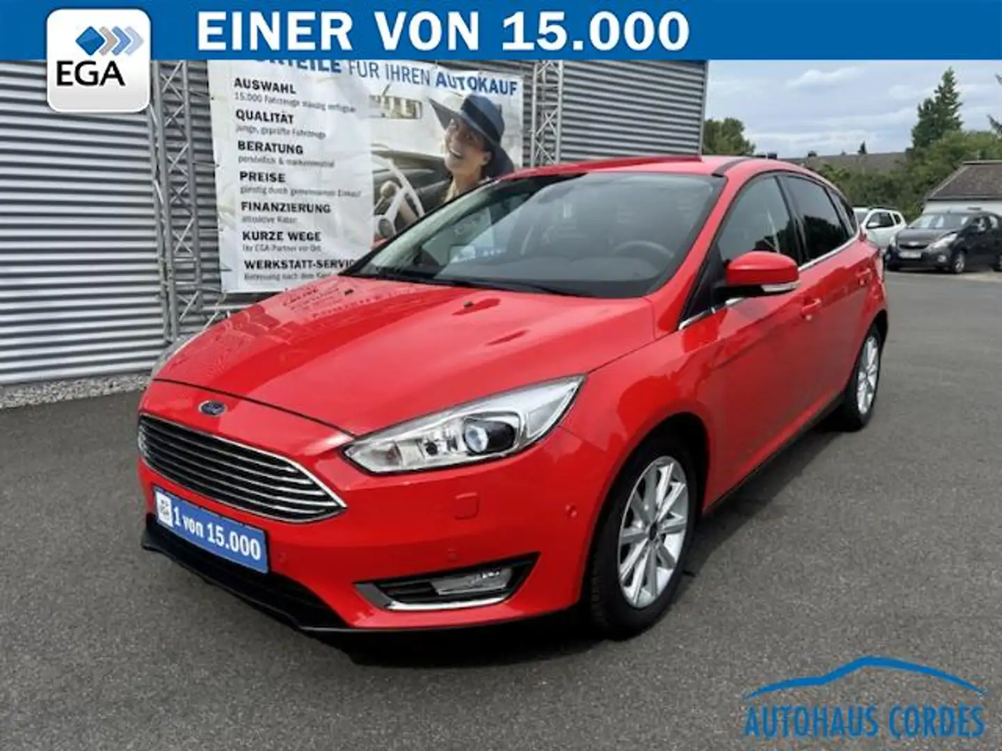 Ford Focus 1.0 EcoBoost  TITANIUM KLIMA*SHZG*BTH*NAVI*PDC*R-C Rot - 1