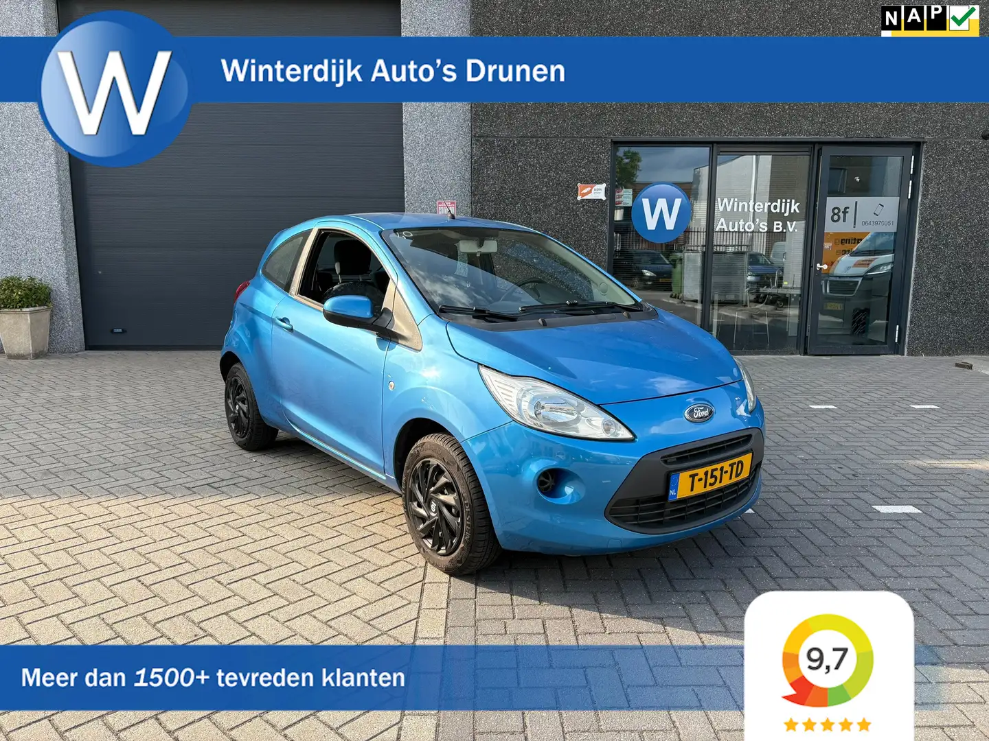 Ford Ka/Ka+ 1.2 Champions Edition start/stop - Airco/Isofix/NA Blau - 1