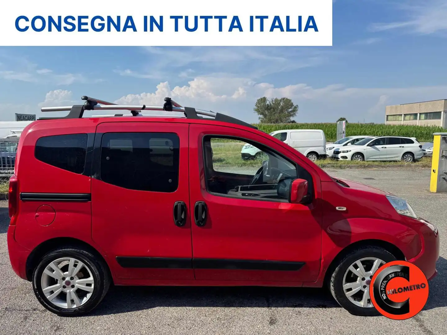 Fiat Qubo 1.4 77 CV N.P-CERCHI IN LEGA-CLIMA-BENZINA METANO- Rosso - 2