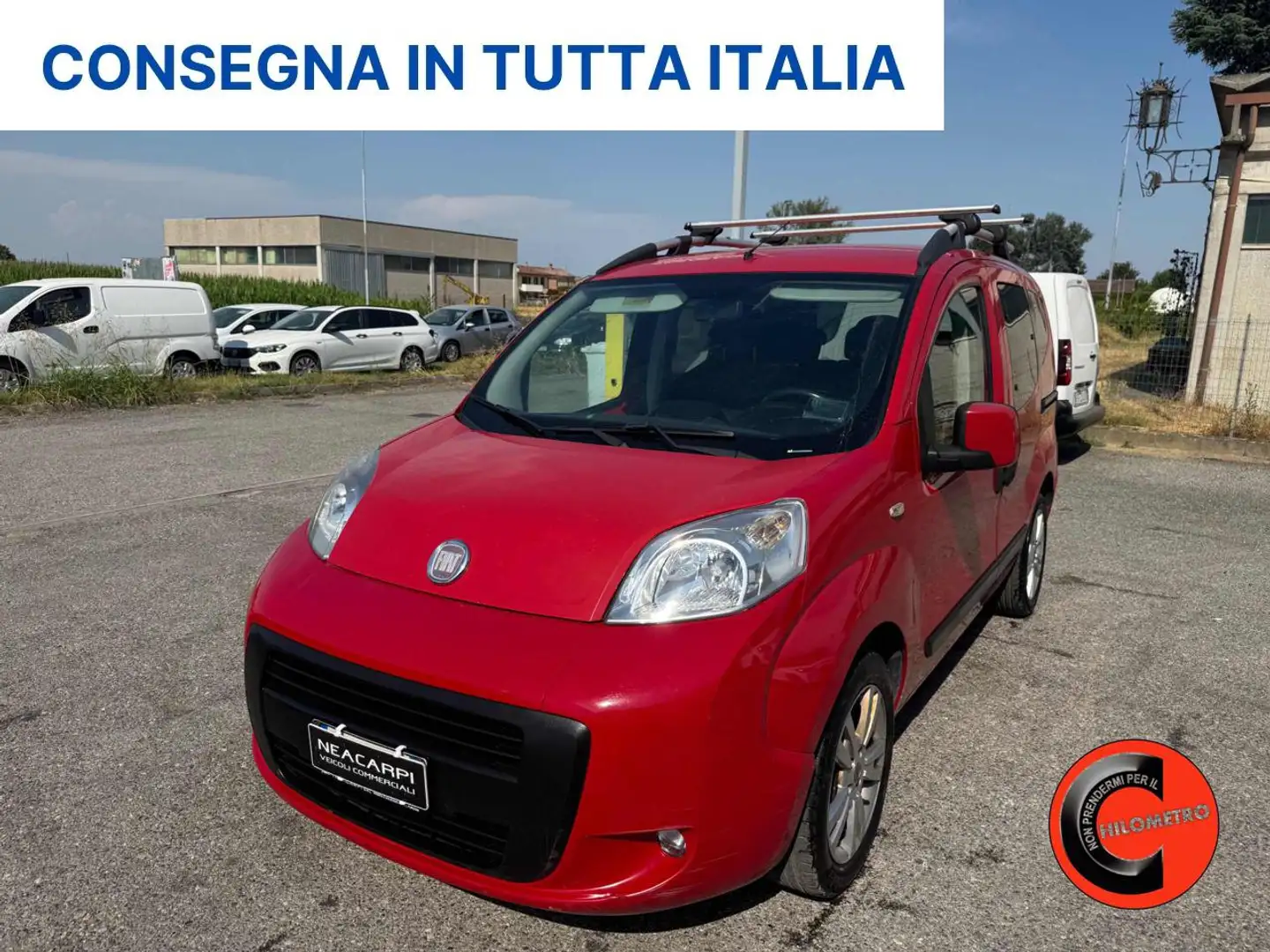 Fiat Qubo 1.4 77 CV N.P-CERCHI IN LEGA-CLIMA-BENZINA METANO- Rosso - 1
