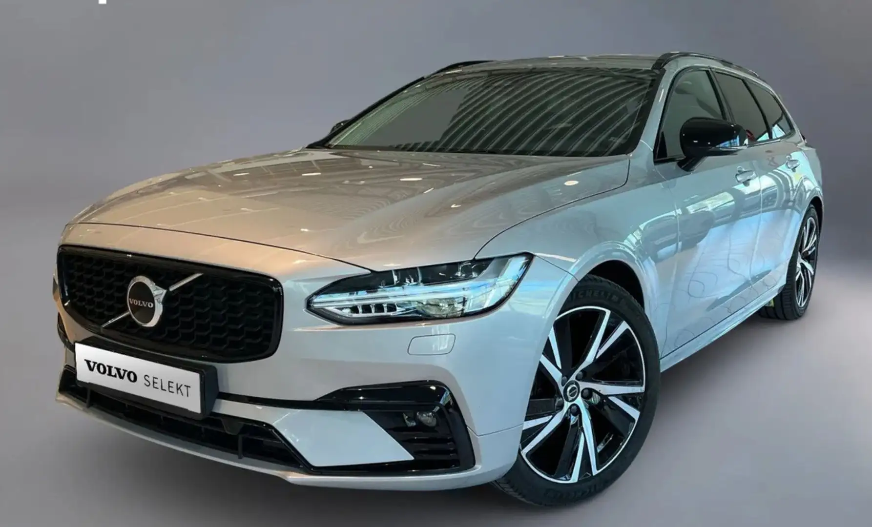 Volvo V90 B4 Kombi Plus Dark Leder AHK ALU 19 ZOLL Plateado - 1