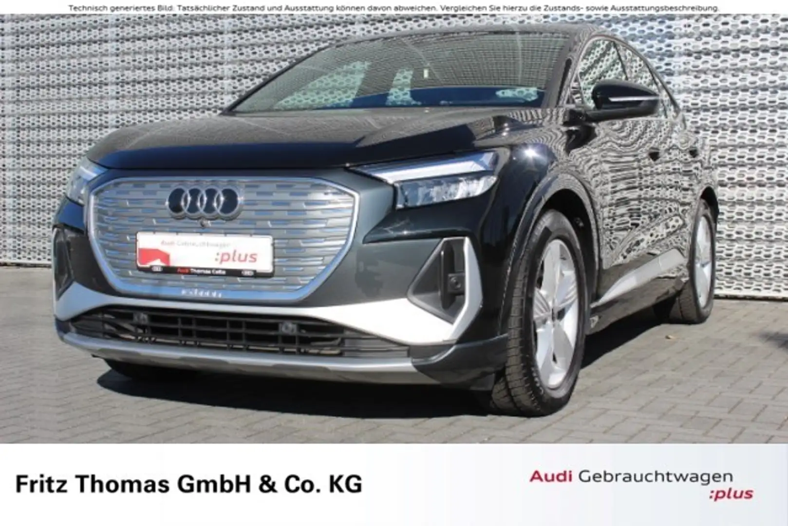 Audi Q4 e-tron 40 LED Navi Pano Ext.S Line Sonos RKamera Klima Schwarz - 1