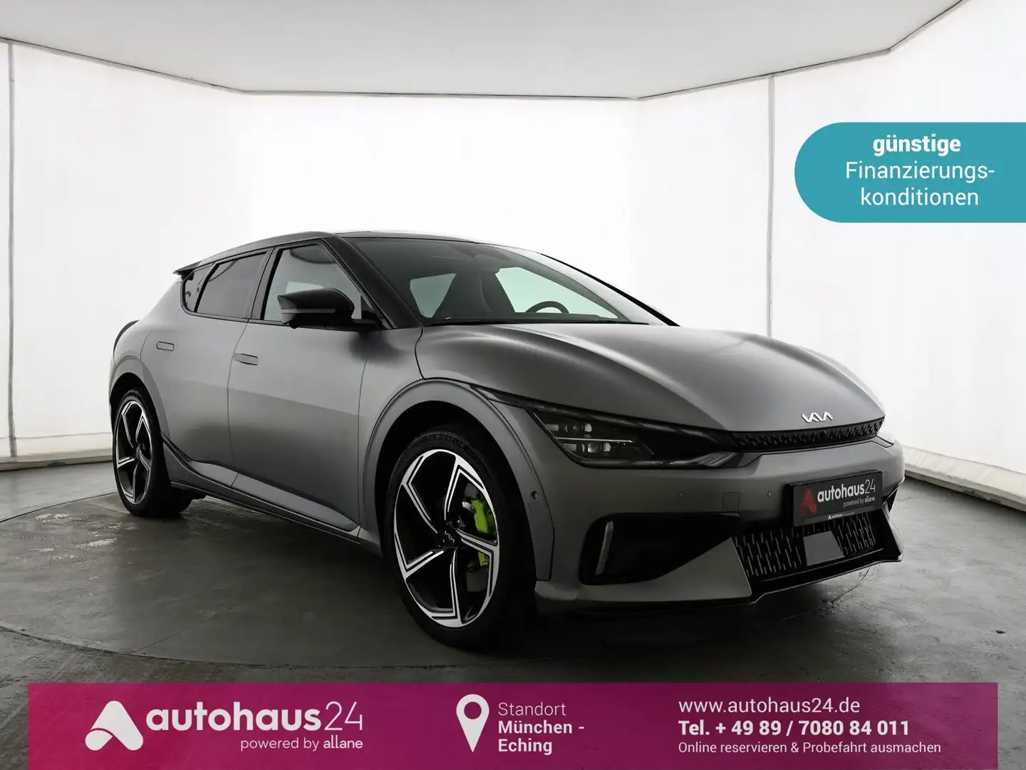 Kia EV6 Elektro 77,4 kWh GT 4WD|LED|Navi|ACC|360° Grau - 1
