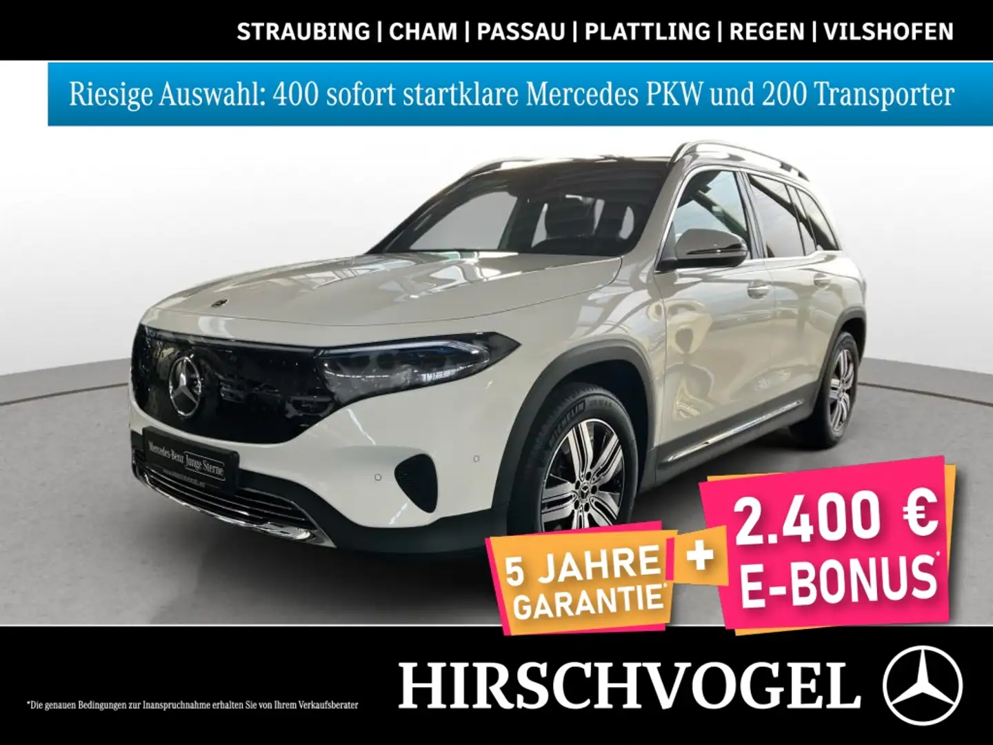 Mercedes-Benz EQB 350 4M Progressive+Pano+AHK+DISTRON+KEYLESS Blanc - 1