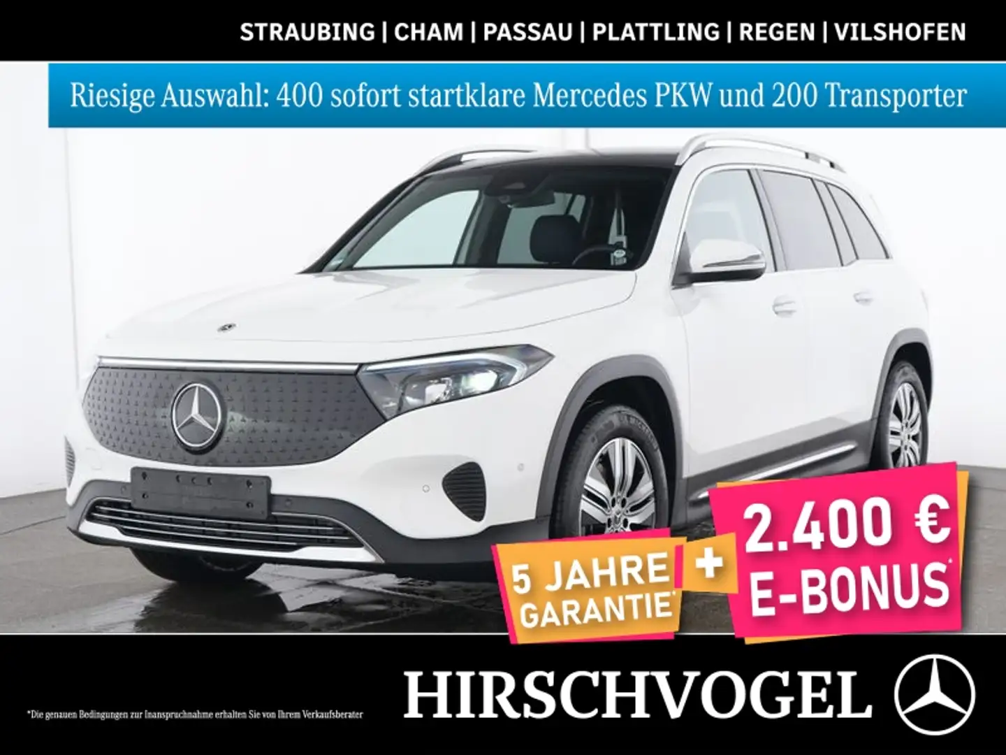 Mercedes-Benz EQB 350 4M Progressive+Pano+AHK+DISTRON+KEYLESS Weiß - 1