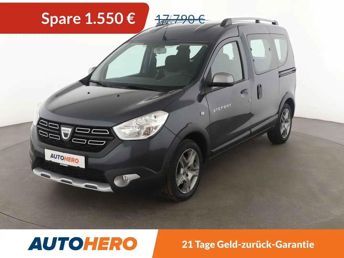 Dacia Dokker 1.3 TCe Stepway Plus*NAVI*CAM*AHK*PDC*SHZ*TEMPO* Gris - 1