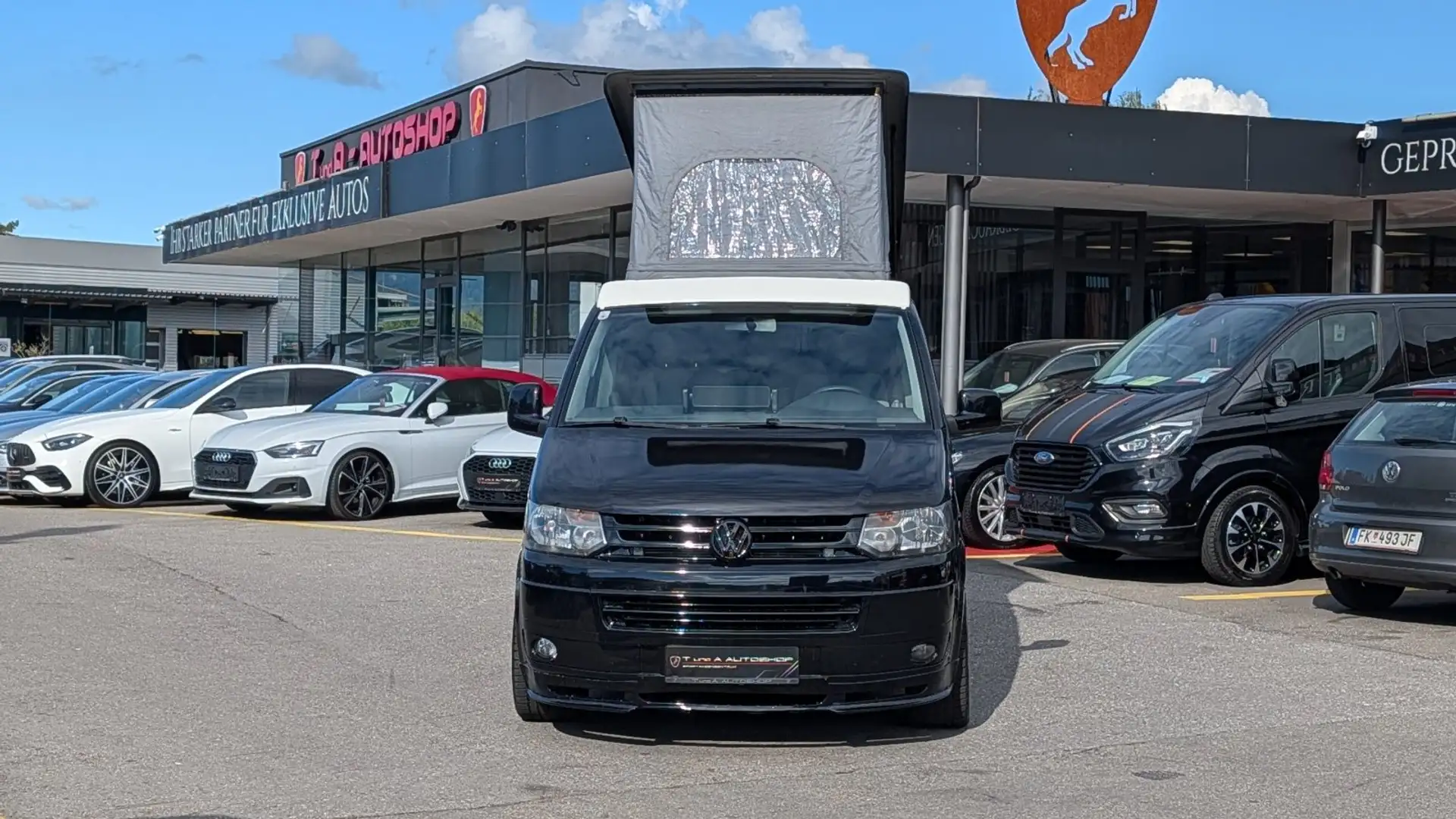 Volkswagen T5 Caravelle 2.5 TDI LR Camper *AHK*Campingausrüstung* Schwarz - 2