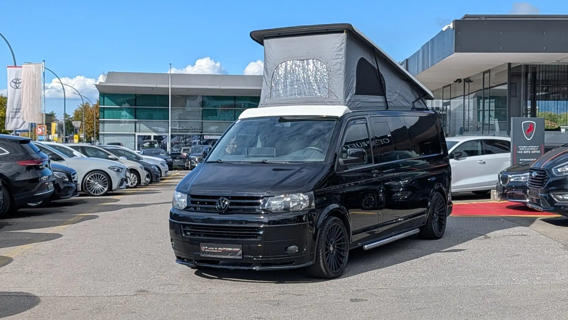 Volkswagen T5 Caravelle 2.5 TDI LR Camper *AHK*Campingausrüstung* Schwarz - 1