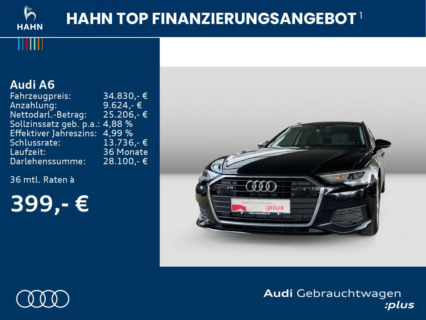 Audi A6 40TDI Avant S tronic ACC LED Navi Schwarz - 2