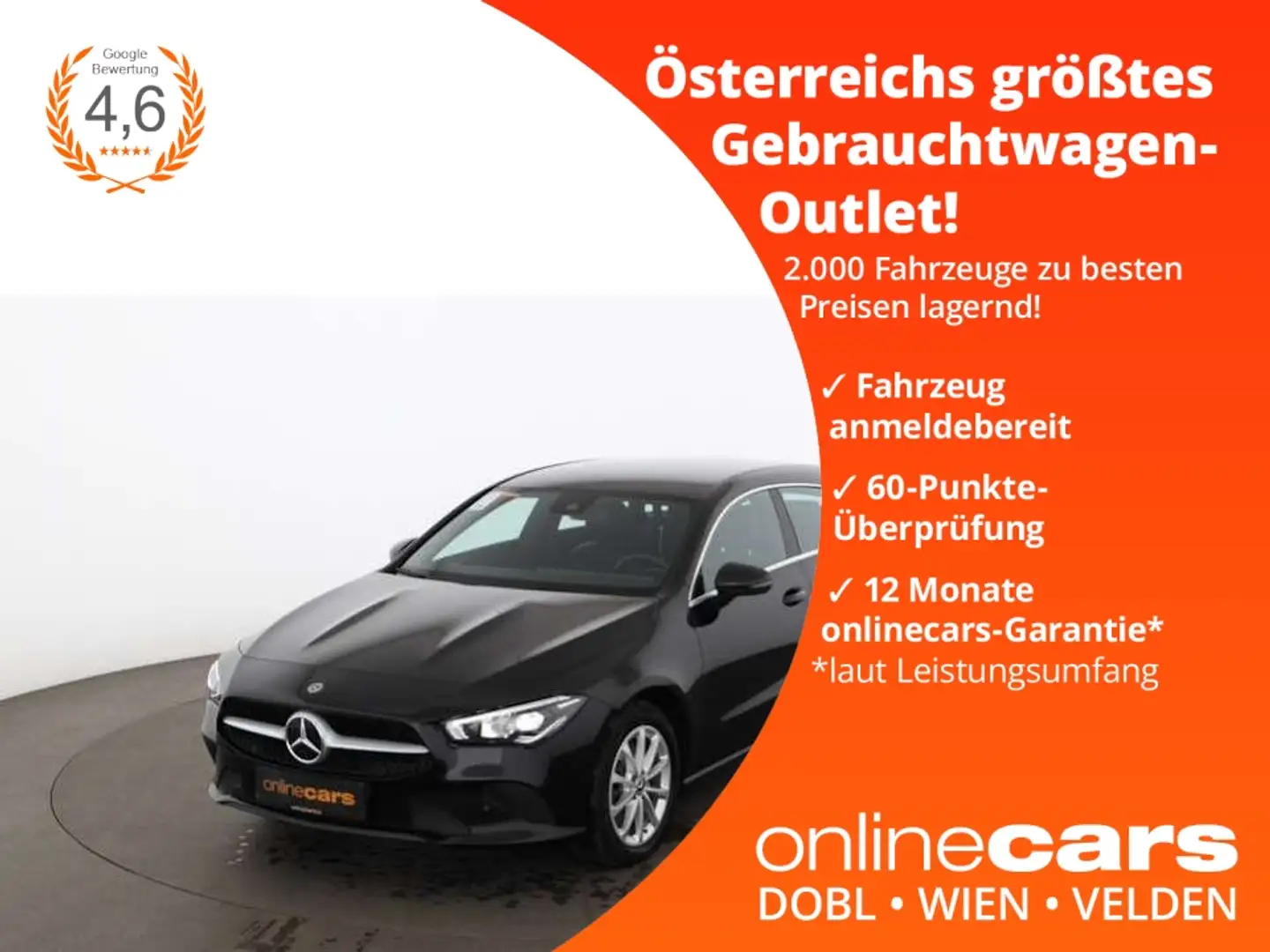 Mercedes-Benz CLA 250 e Shooting Brake Aut LED NAVI R-CAM LEDER Schwarz - 1