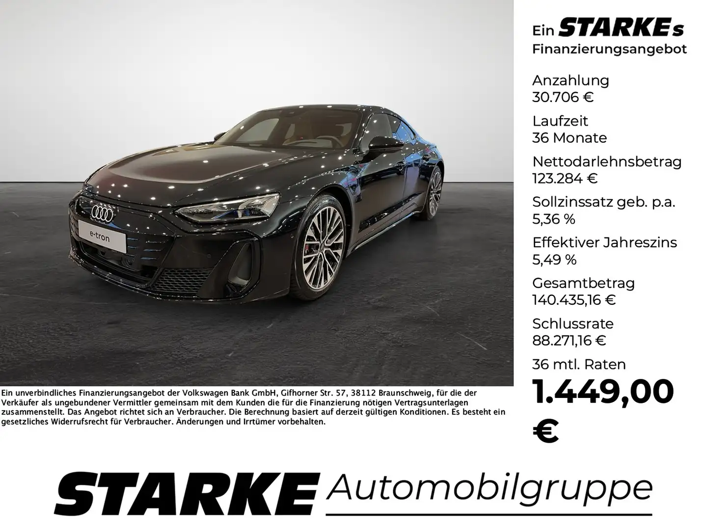 Audi e-tron GT 435 kW quattro Negru - 1