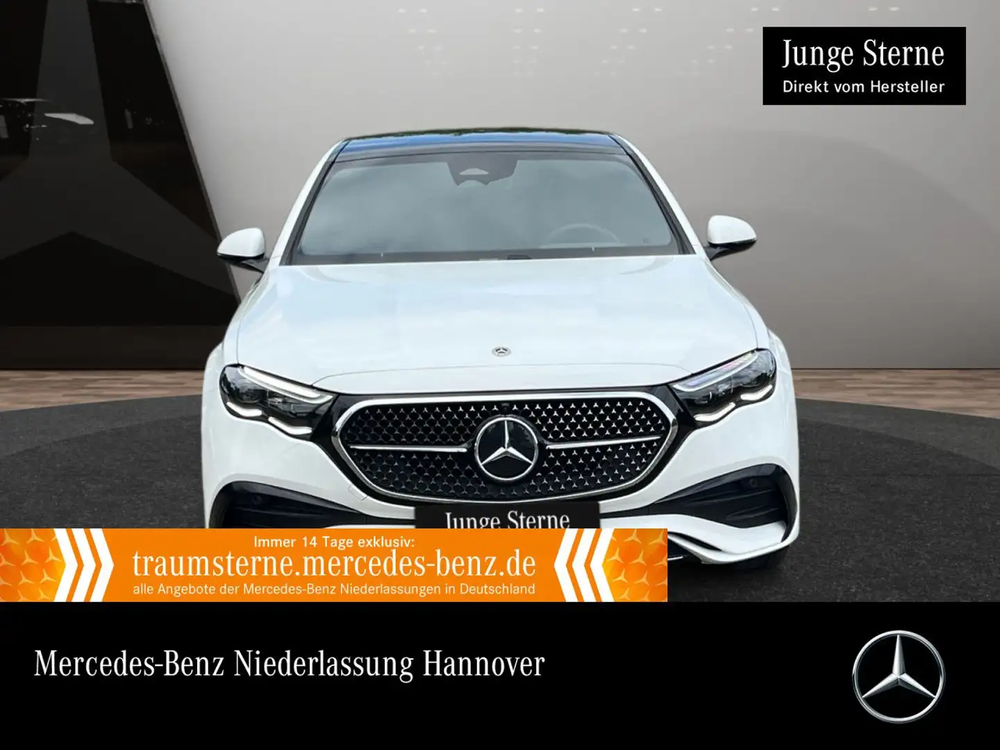 Mercedes-Benz E 450 4M AMG 360° Pano Distr. Spurhalt-Ass PTS 9G Blanc - 1