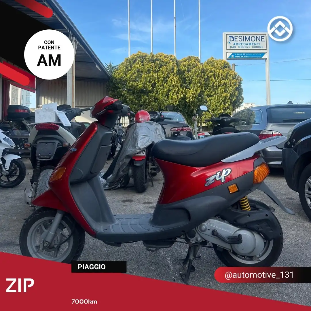 Piaggio Zip 50 Rouge - 1