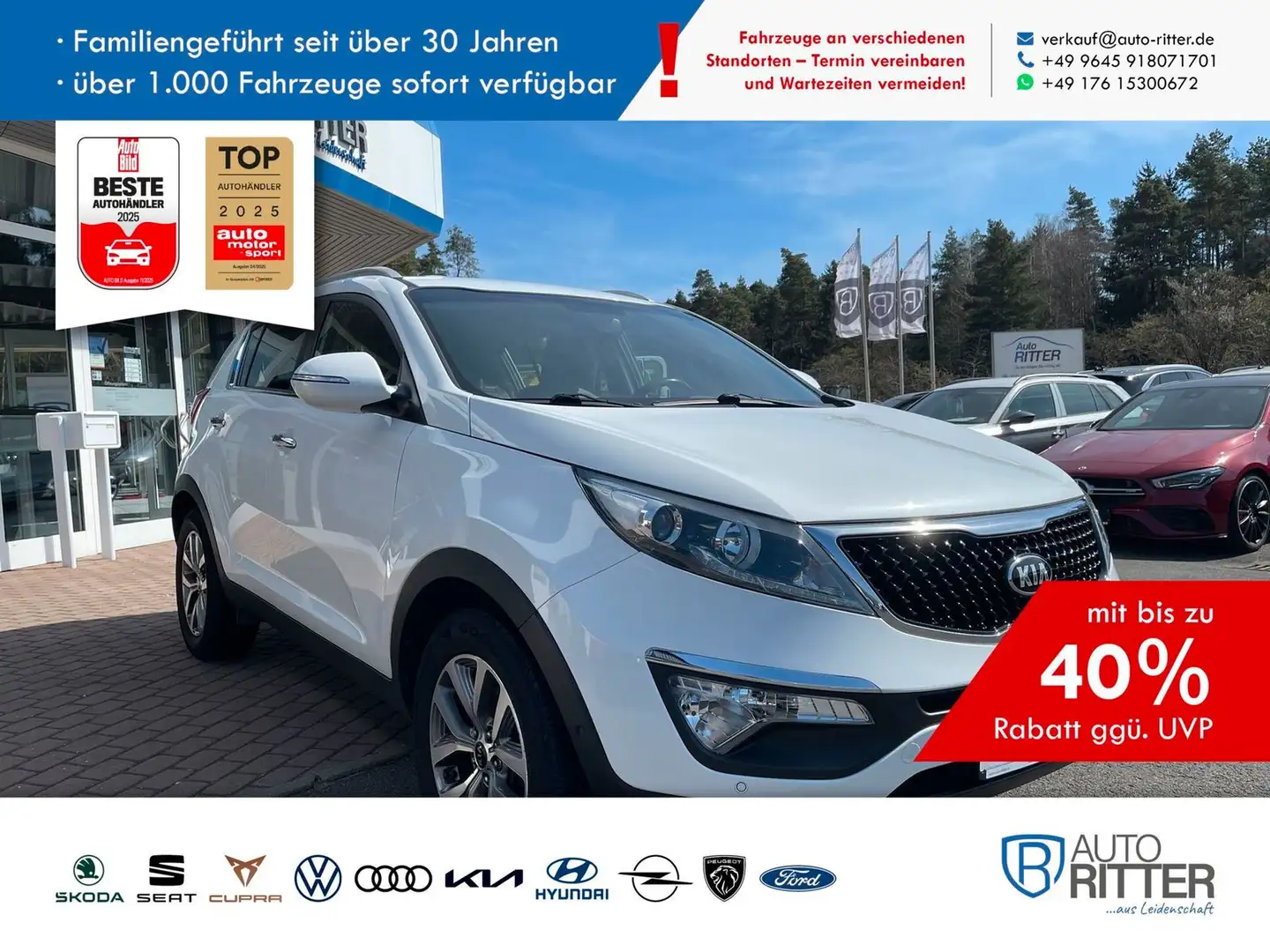 Kia Sportage 1.6 GDI Dream Team Navi|Kamera Weiß - 1