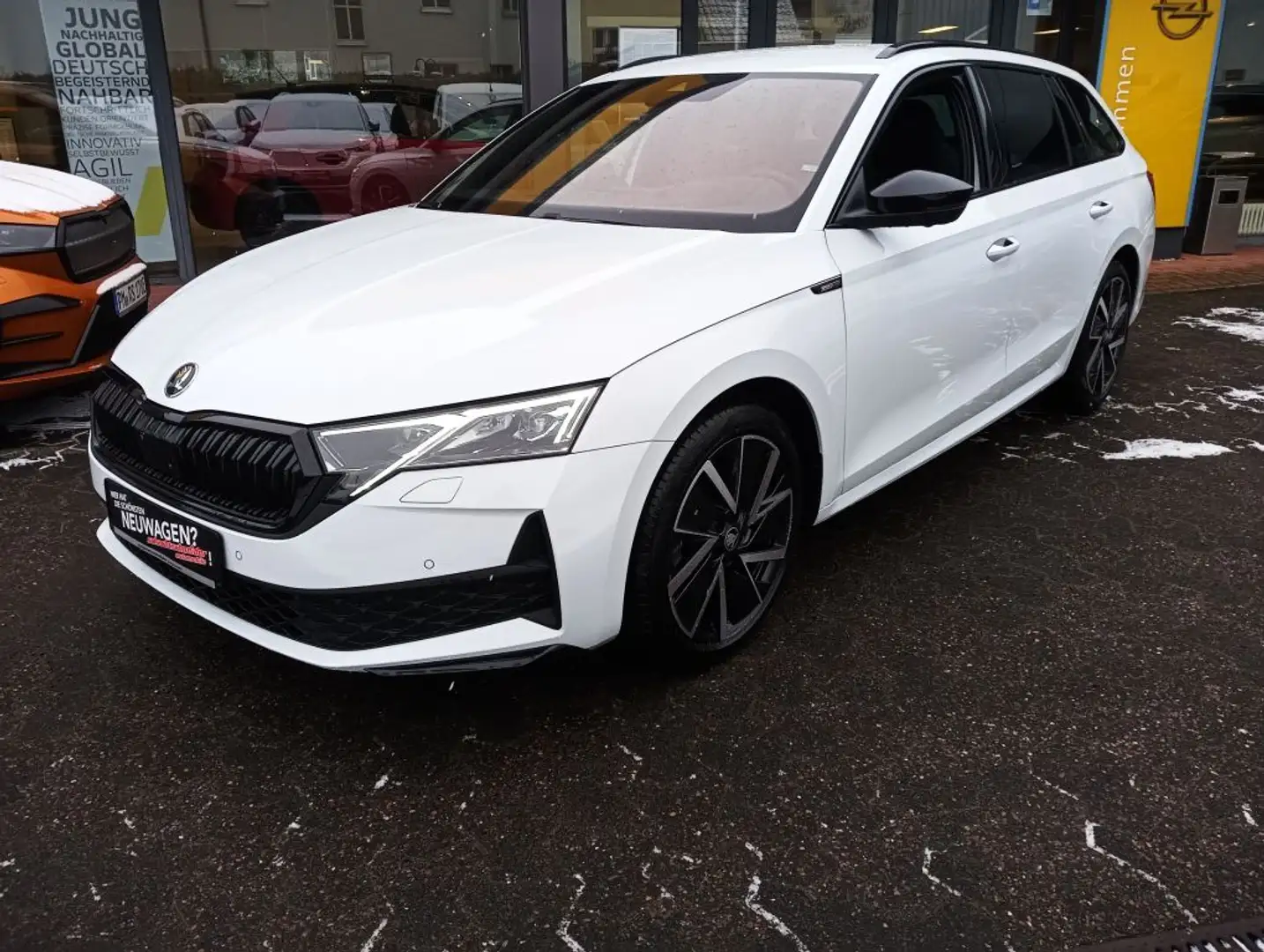 Skoda Octavia Combi 2.0 TDI DSG Sportline+MatrixLED+ACC Blanc - 2