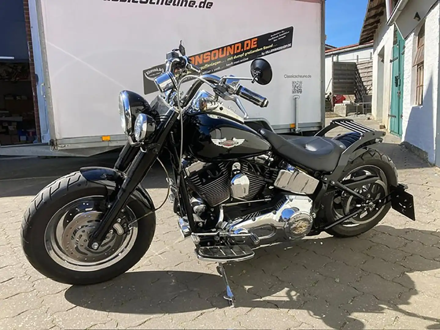 Harley-Davidson Fat Boy Black Roadkiller Bobber Umbau* TOP-Zustand* Tüv Zwart - 2